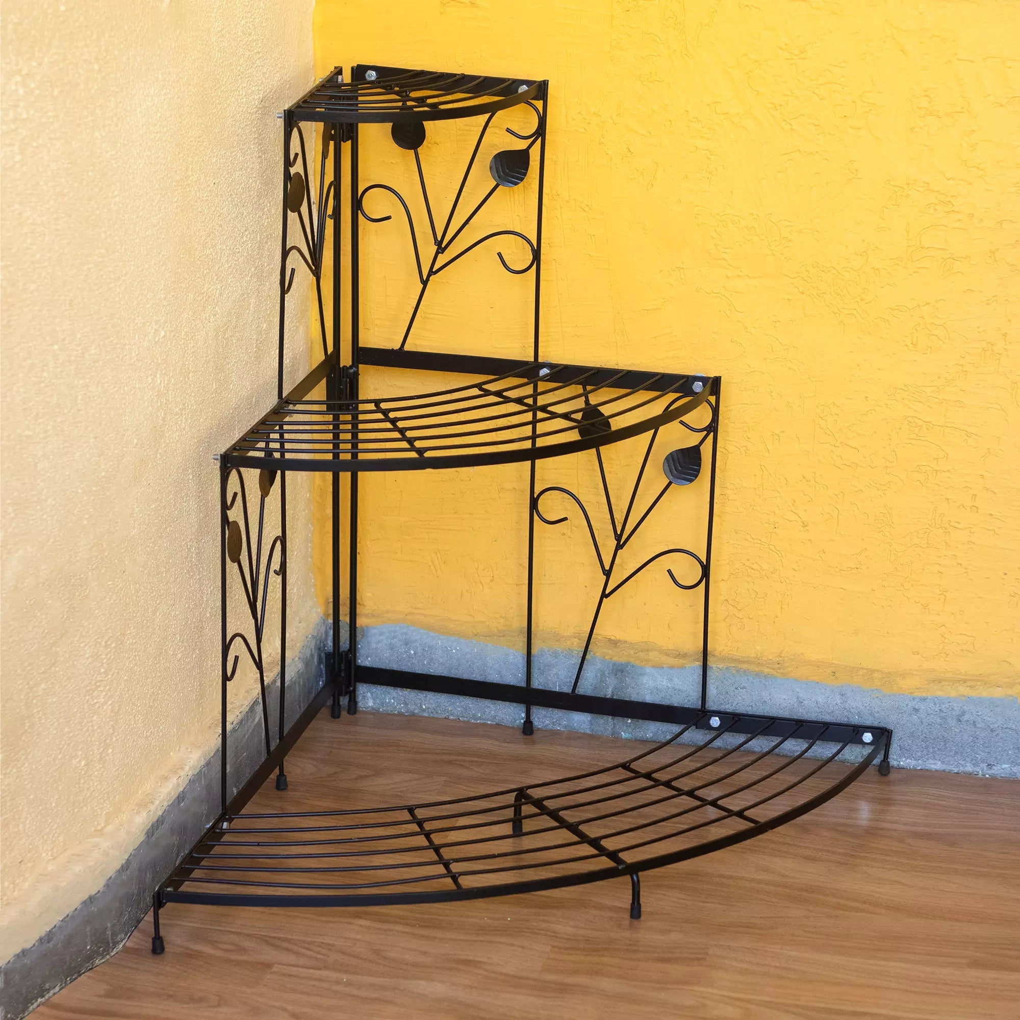 3 Tier Corner Pot Stand Metal -1398 Metal Stand Urban Plant 