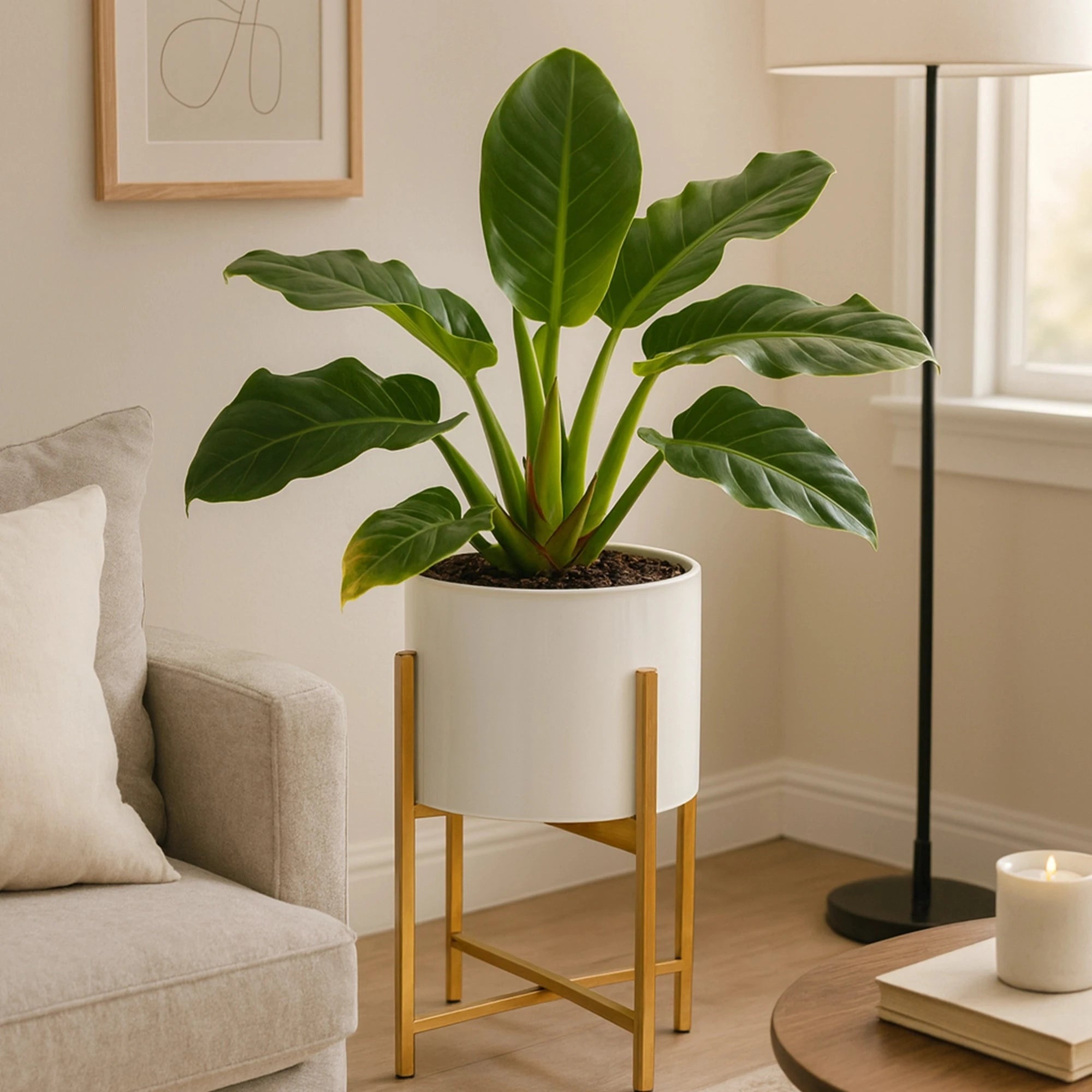 Scandinavian Home Decor Planter Metal Planter Urban Plant White 