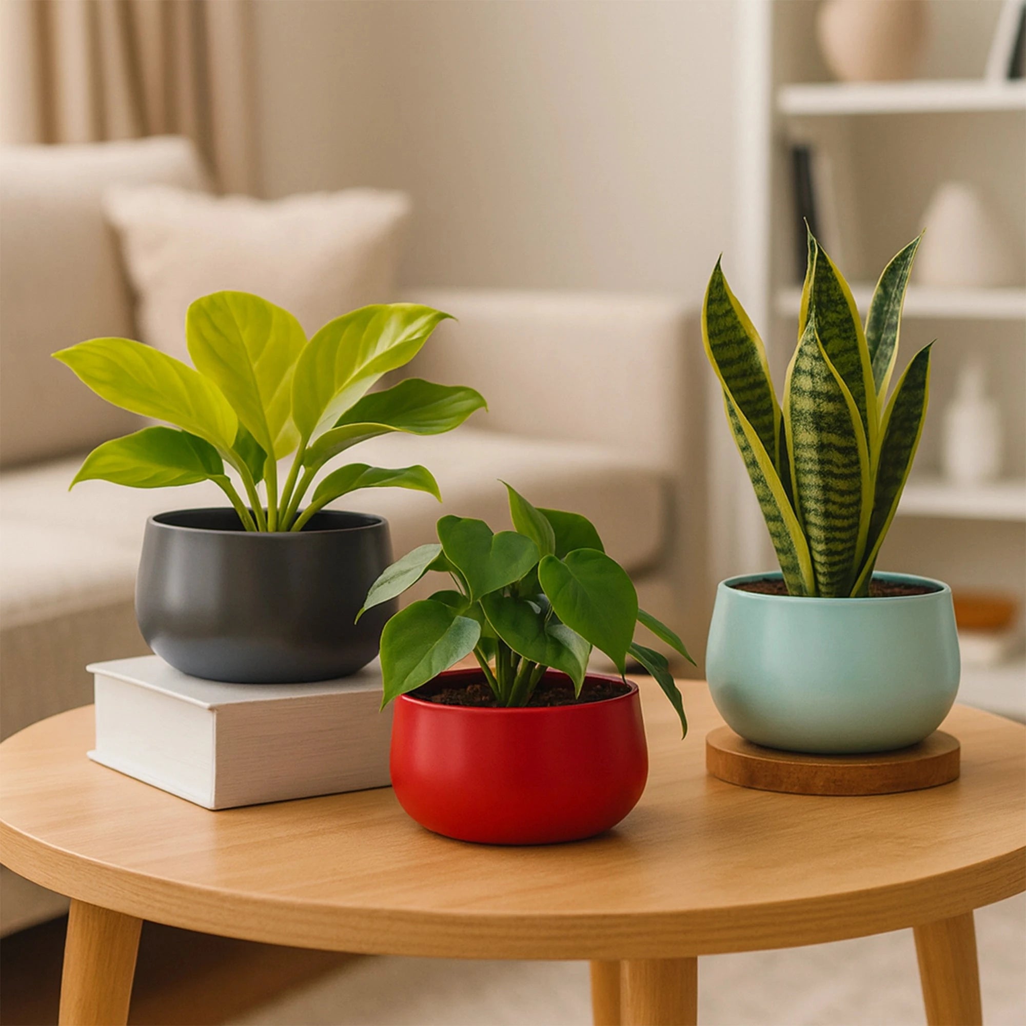 Metalix Metal pot (Set of 3) Metal Planter Urban Plant 