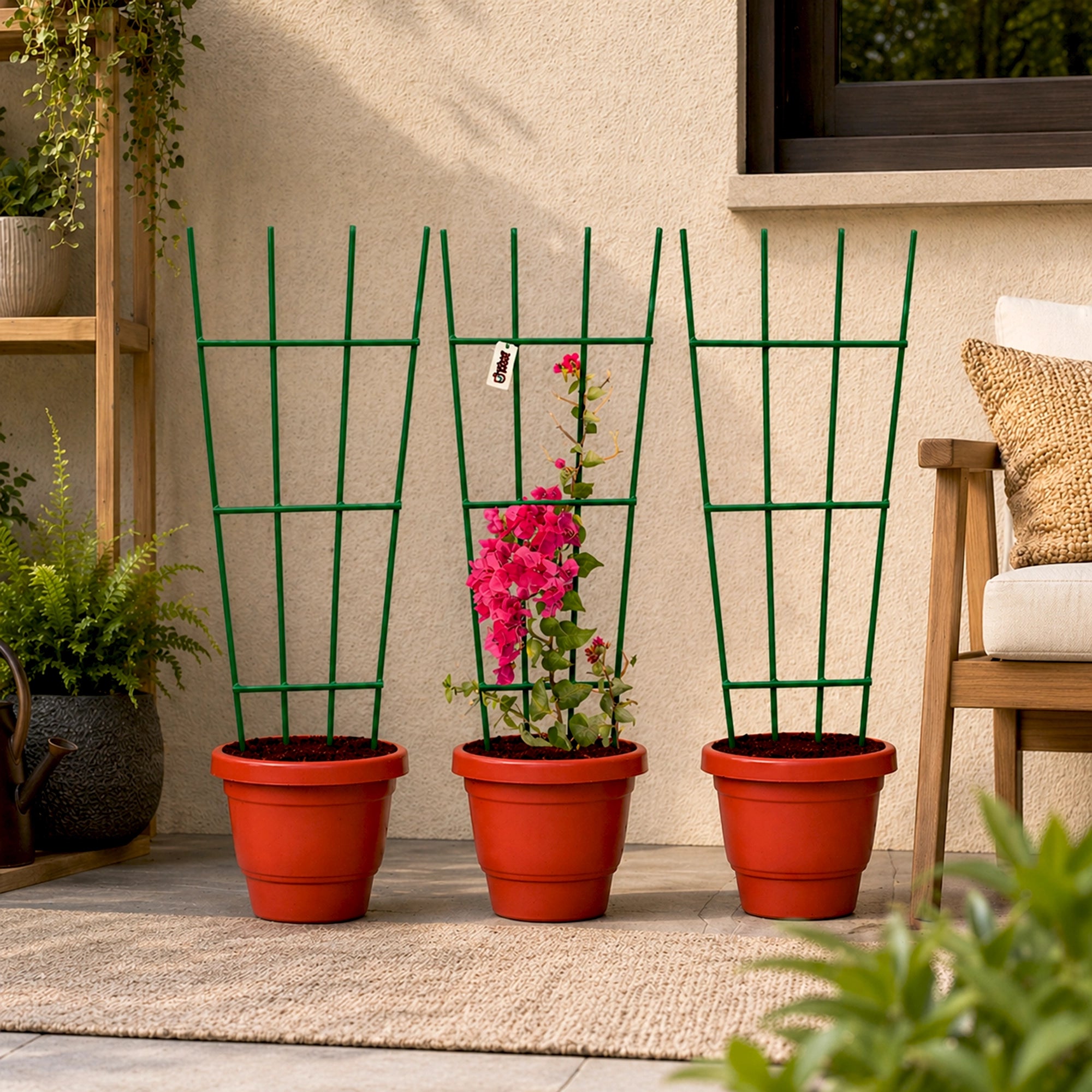Urban Plant Greenweave Trellis for Climbing Plants Gardening Accessories Green