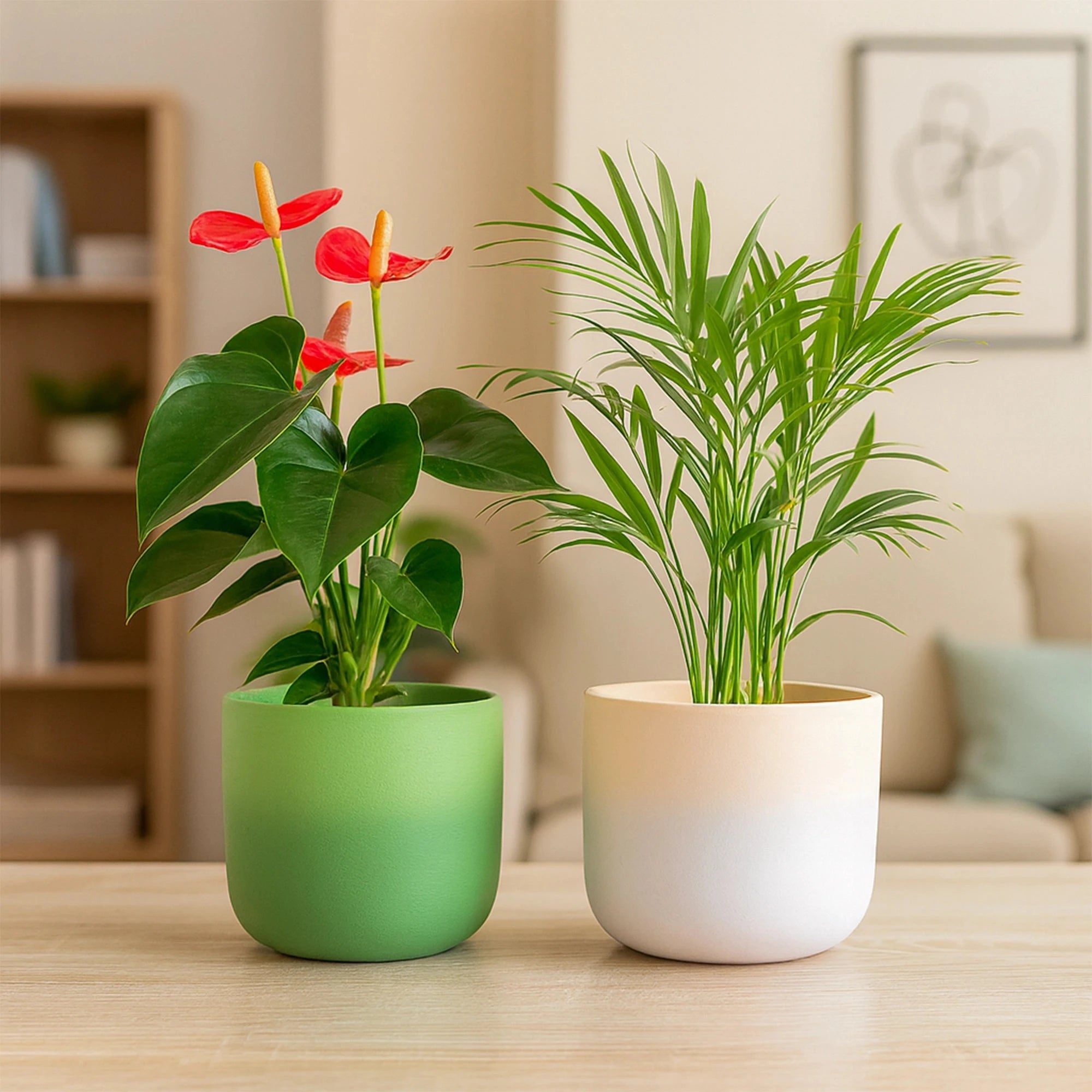 Terracotta Wonders - (Set of 2) Terracotta Pot Urban Plant Terracotta Charm 