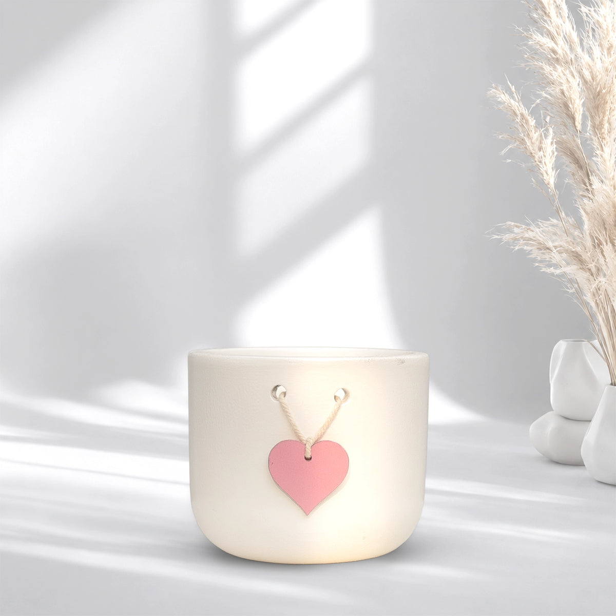 Urban Plant Cherish Terracotta Pot with Heart Tag