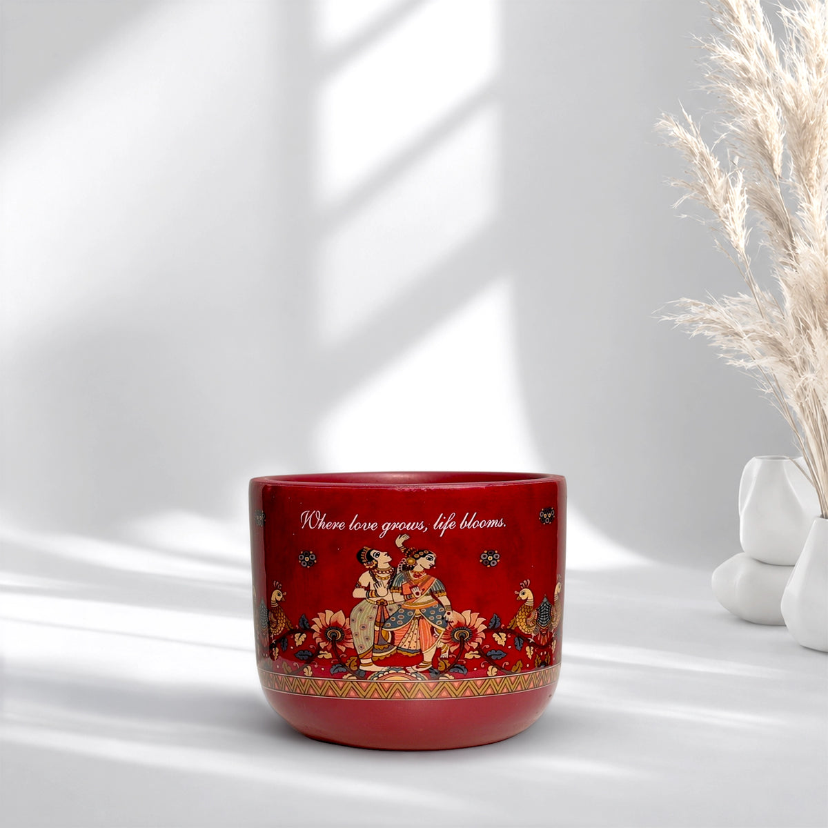 Urban Plant RANG 3D Terracotta Pot Color Sahnayi Red