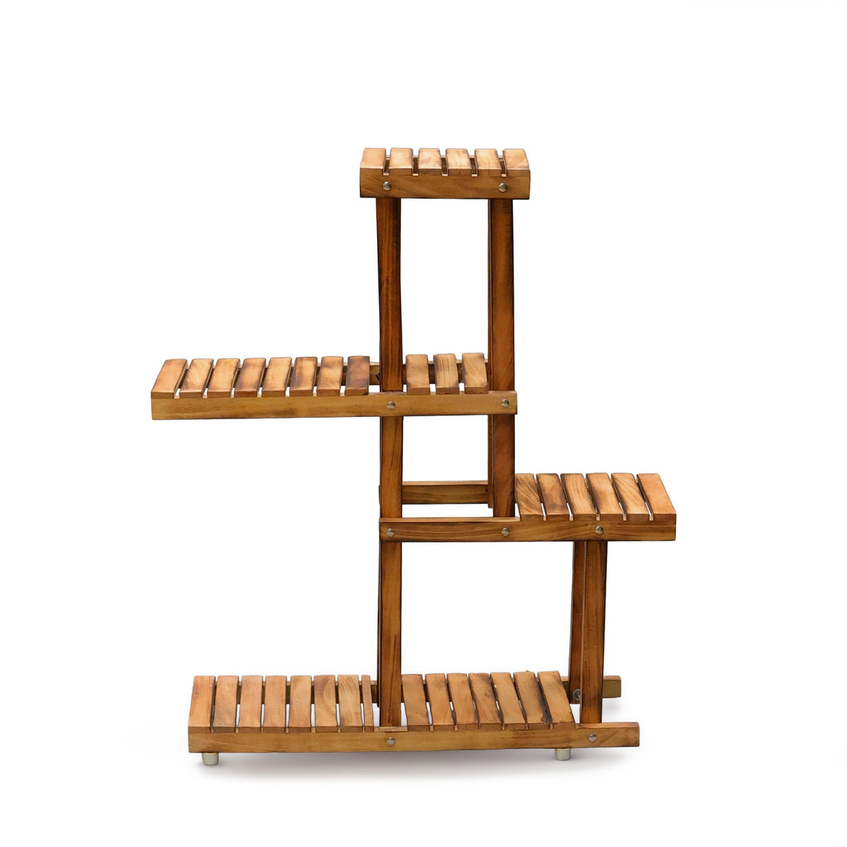 Urban Plant four Tier Wooden Stand for Home Décor 