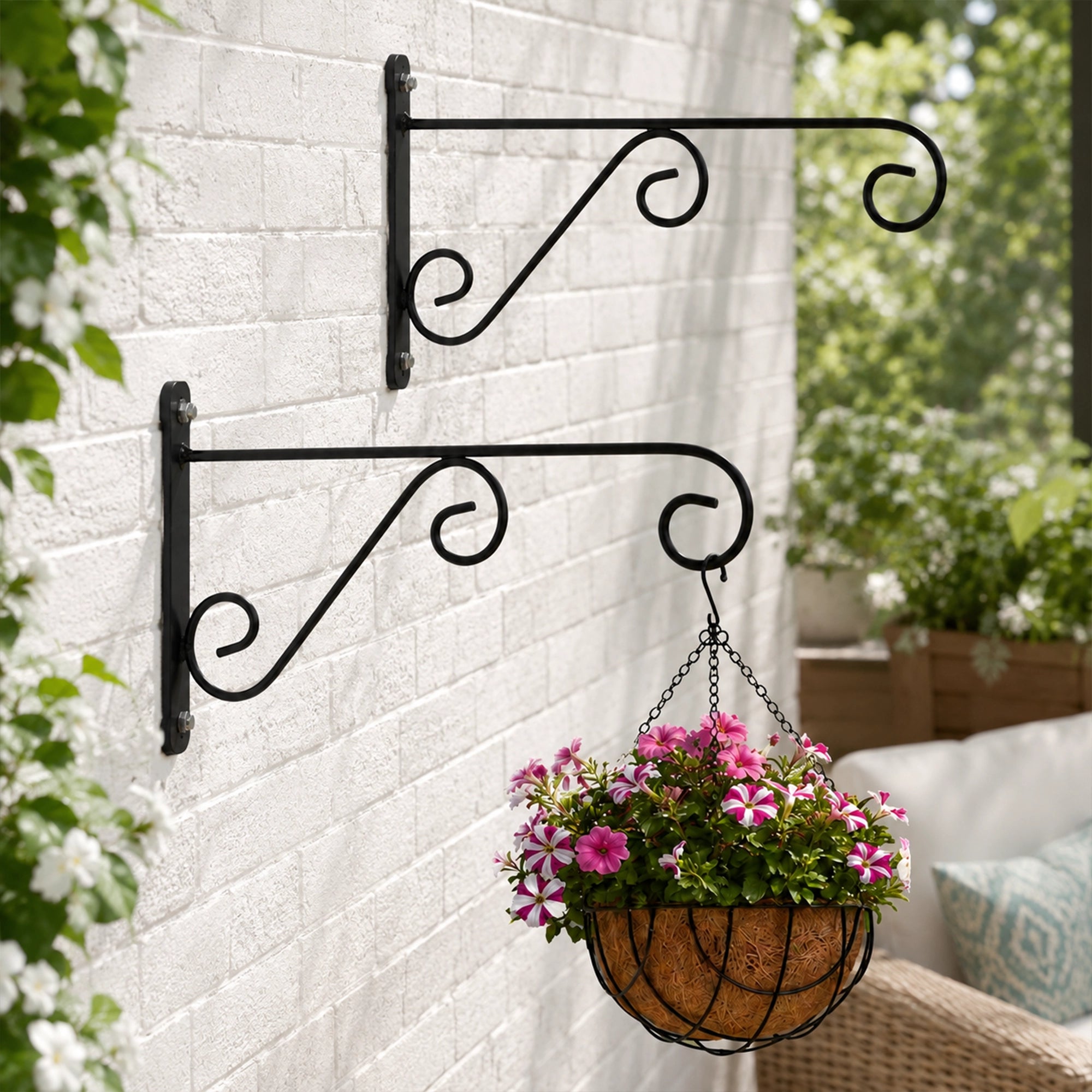 Urban Plant Metal Wall Bracket - (Set of 2) S-Shape