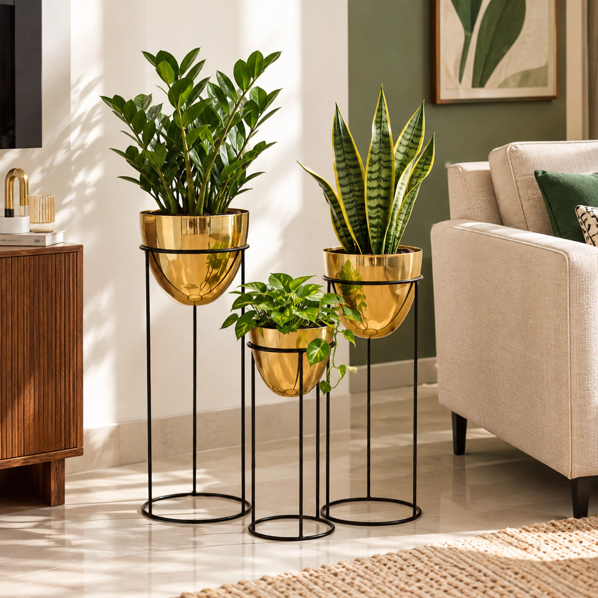 Orbelle Planters Gold edition from Urban Plant