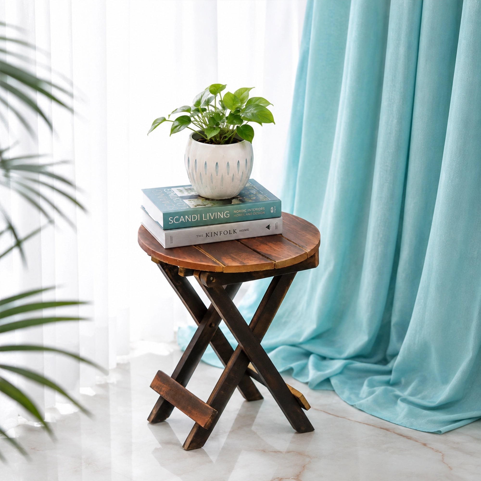 Urban Plant Hardwood Stool for Plant