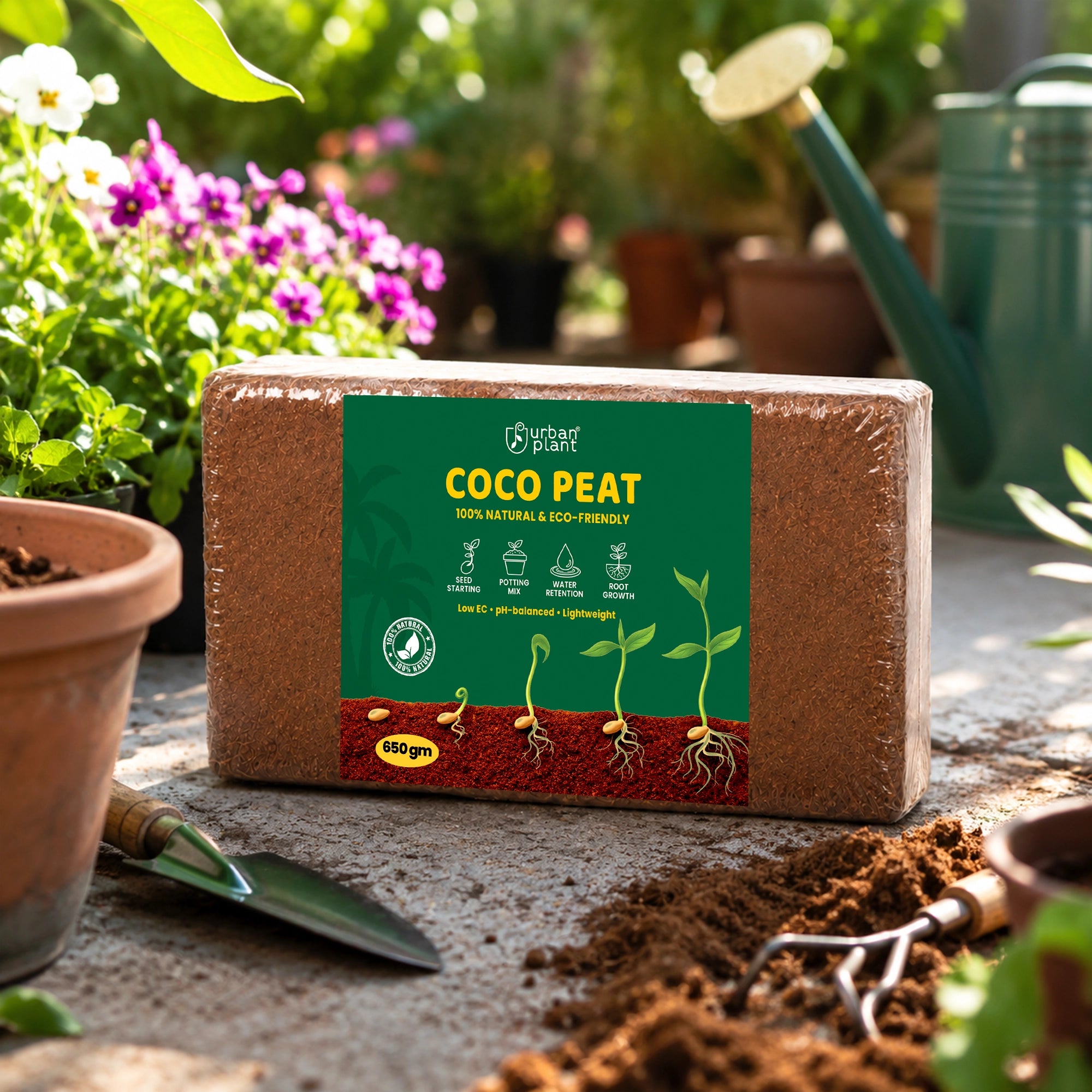 Urban Plant Cocopeat Brick 650 Gram