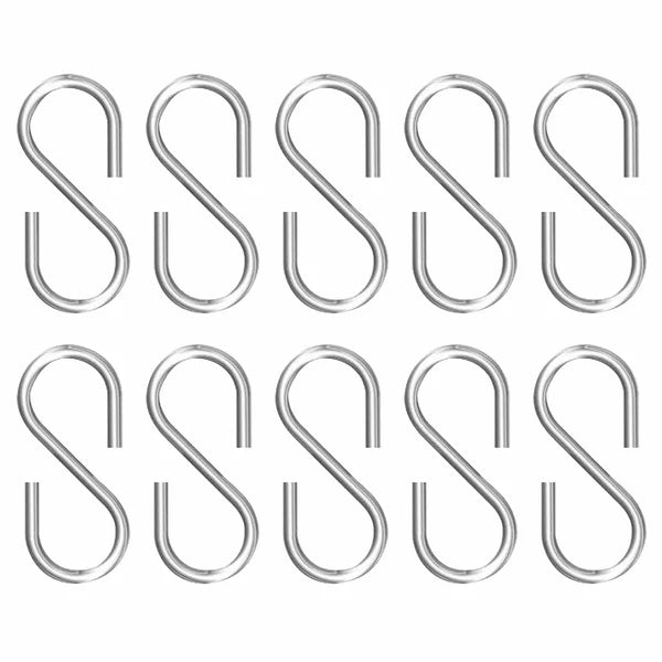 Urban Plant S Shaped Hooks (Set Of 10) Gardening Accessories Urban Plant Stainless Steel Pack of 10 