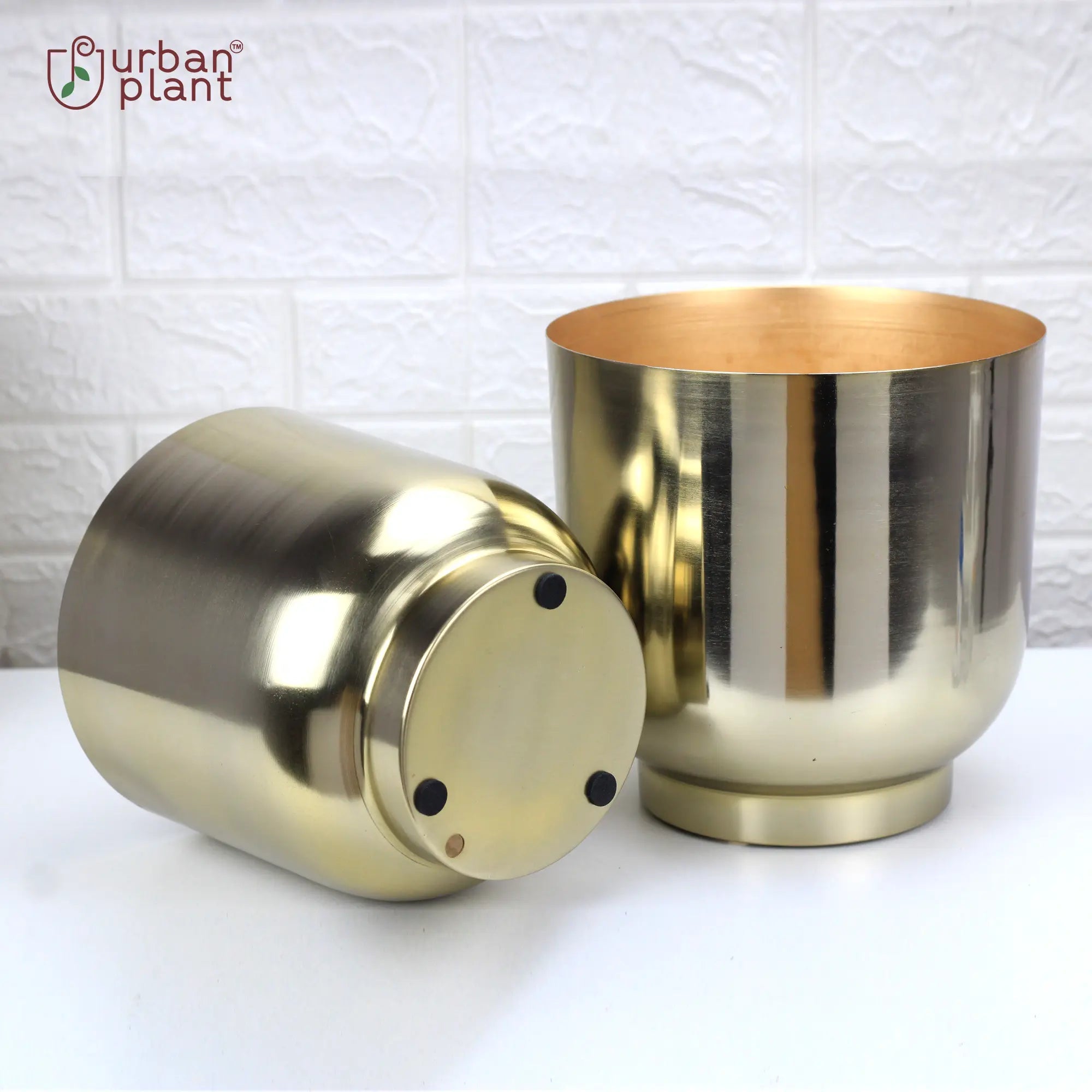 Orchid Metal Planter Pot Container (Set of 2) Table Top Planter Urban Plant Table Top Planter Urban Plant 