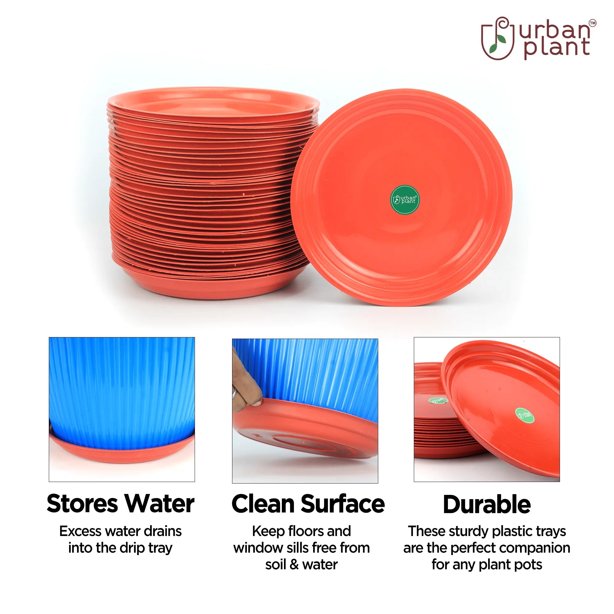 Urban Plant Round Bottom Tray (Plate/Saucer) for All Type of Pots Urban Plant 