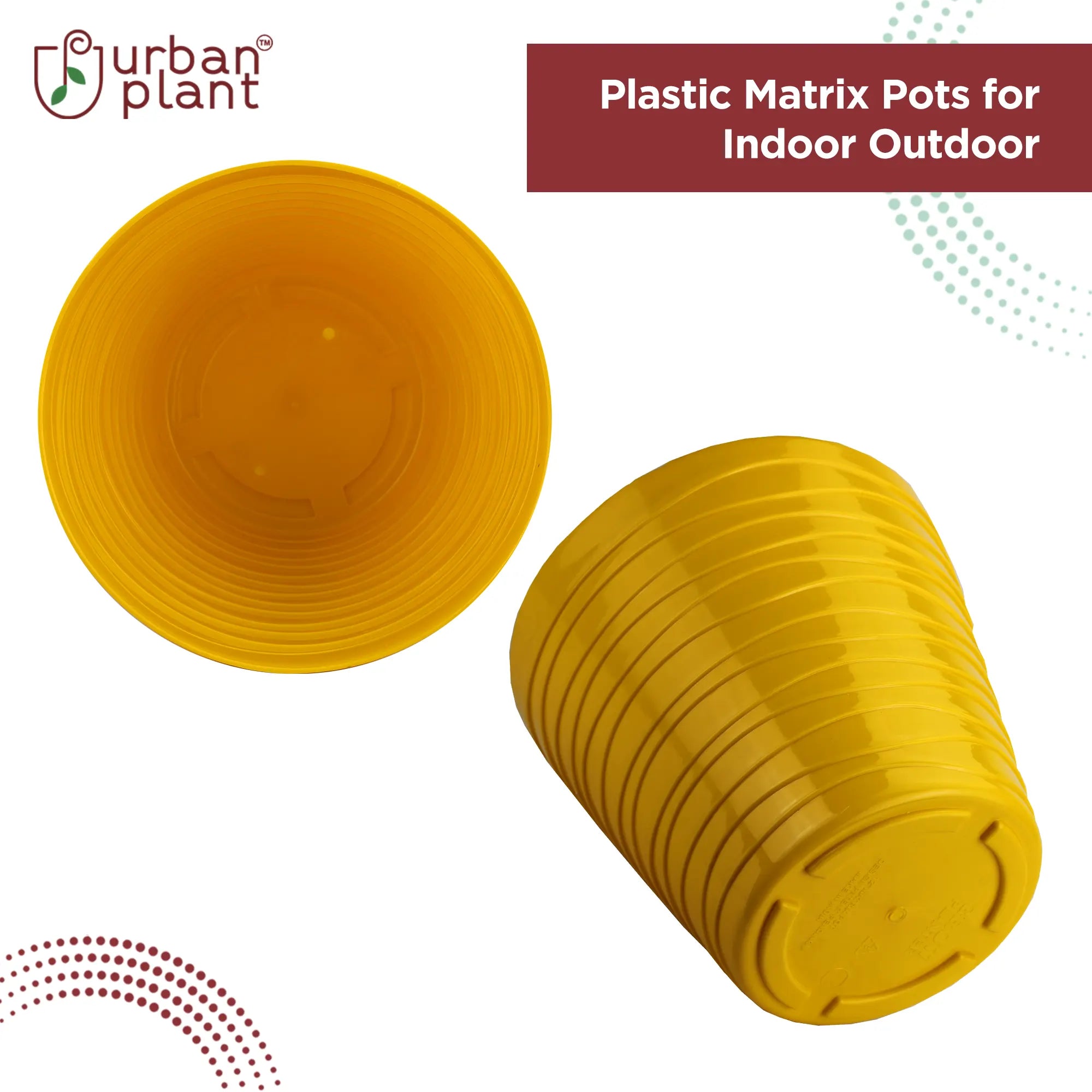 Plastic Matrix Pots Set of 3 Urban Plant 