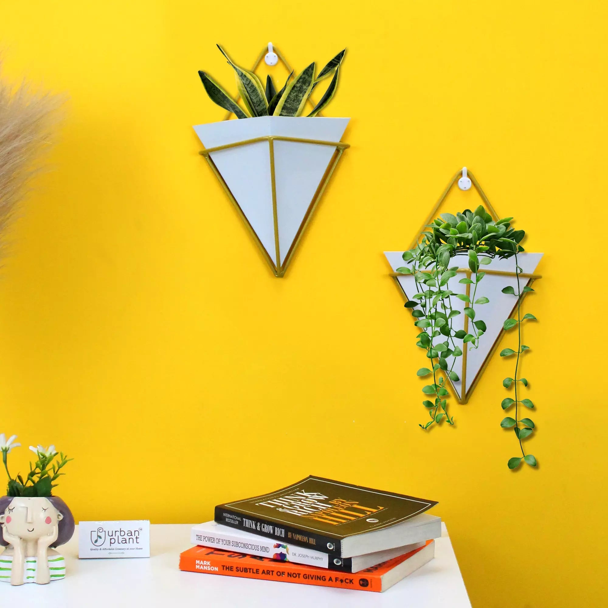 Wall Vessel Small Metal Hanging Pot (Set of 2) Hanging Planter Urban Plant 