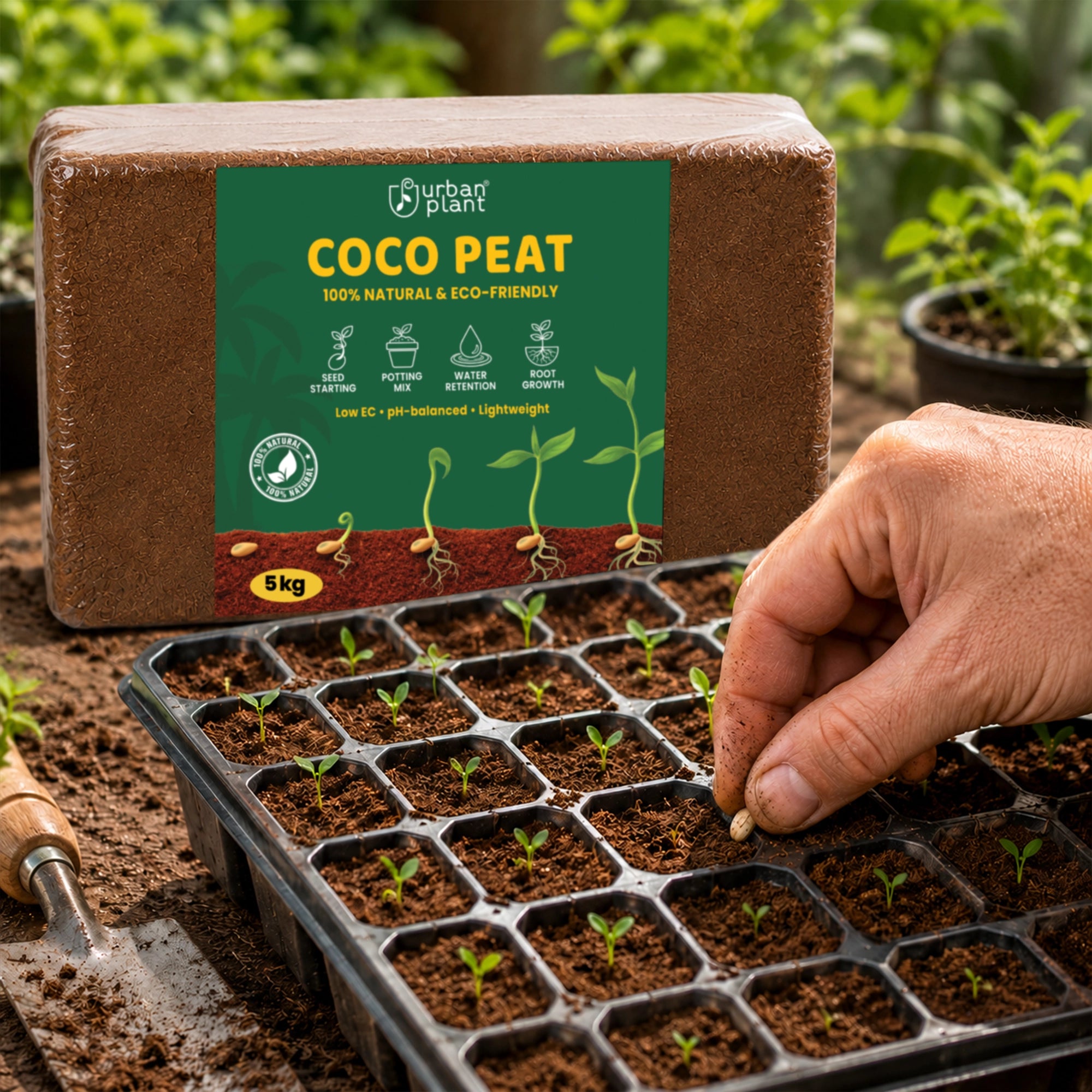 Urban Plant Cocopeat Block - 5 kg