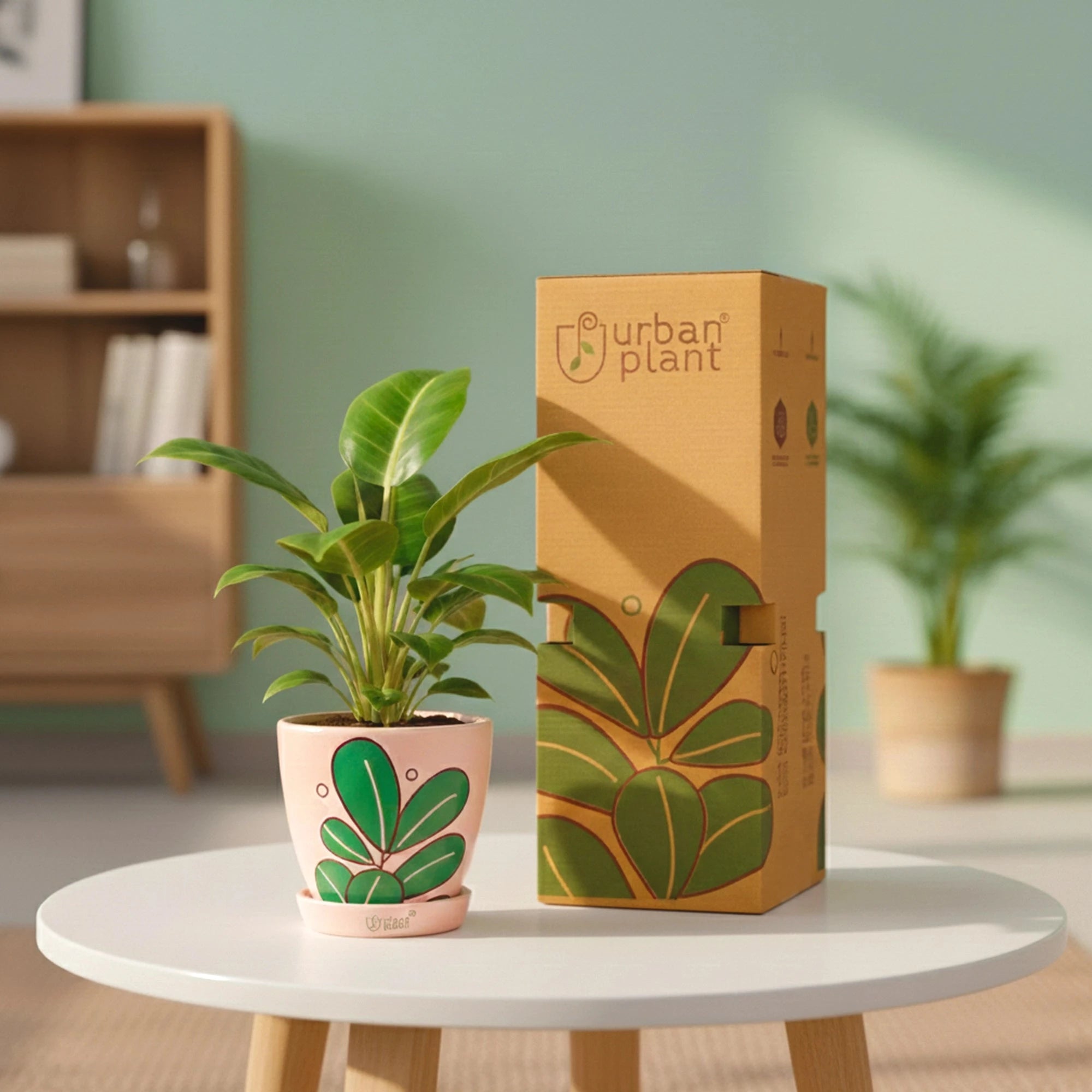 Urban Plant Signature Terracotta Pot with branded packaging
