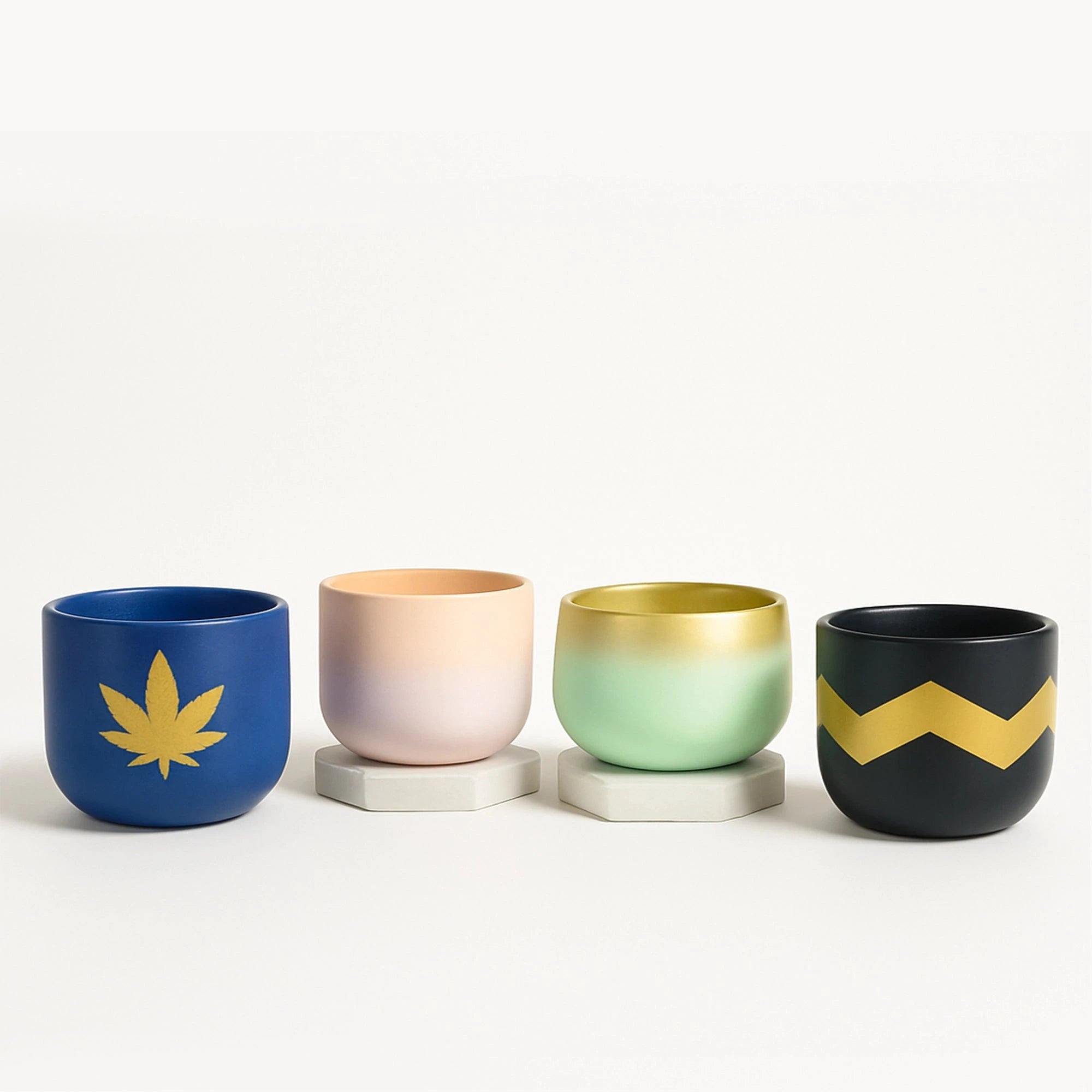 Terracotta Treasures - (Set of 4) Terracotta Pot Urban Plant 