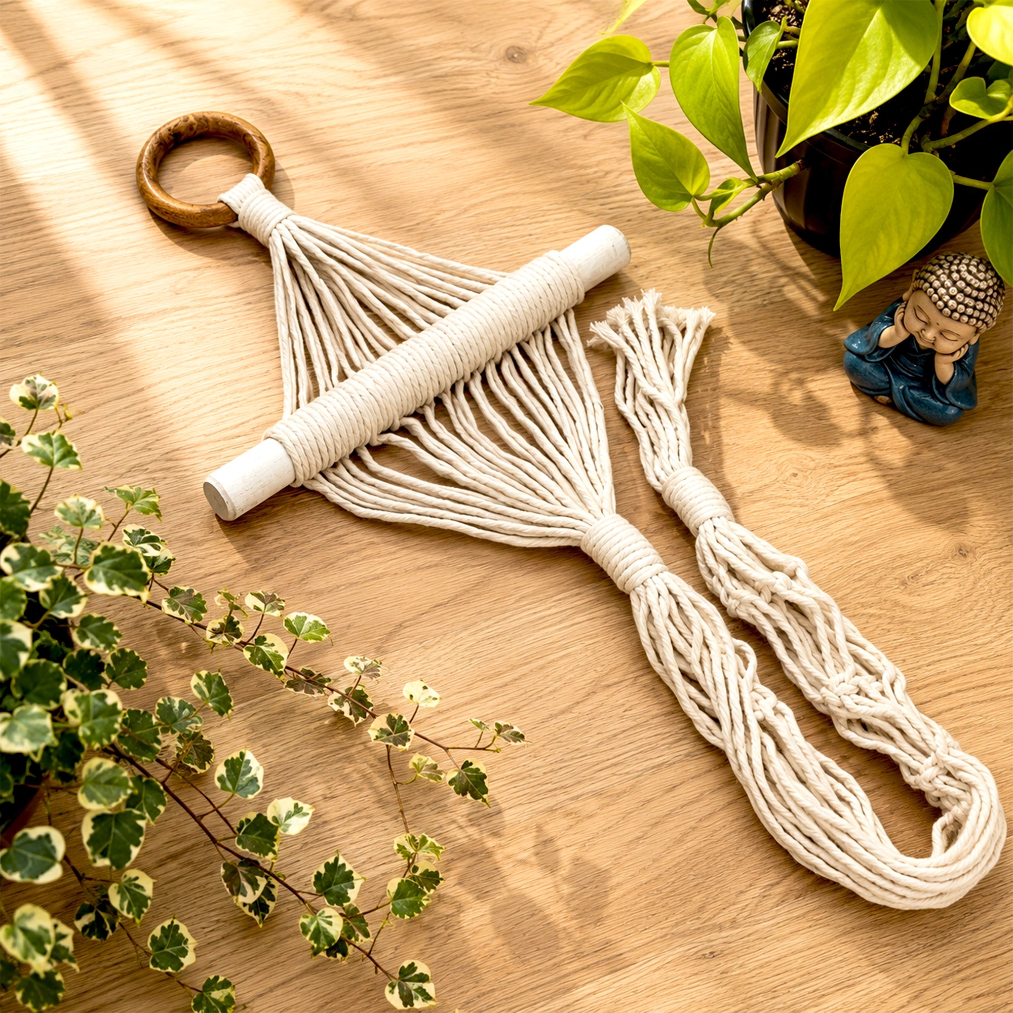 Urban Plant Twisted Tassel Macrame Plant Hanger