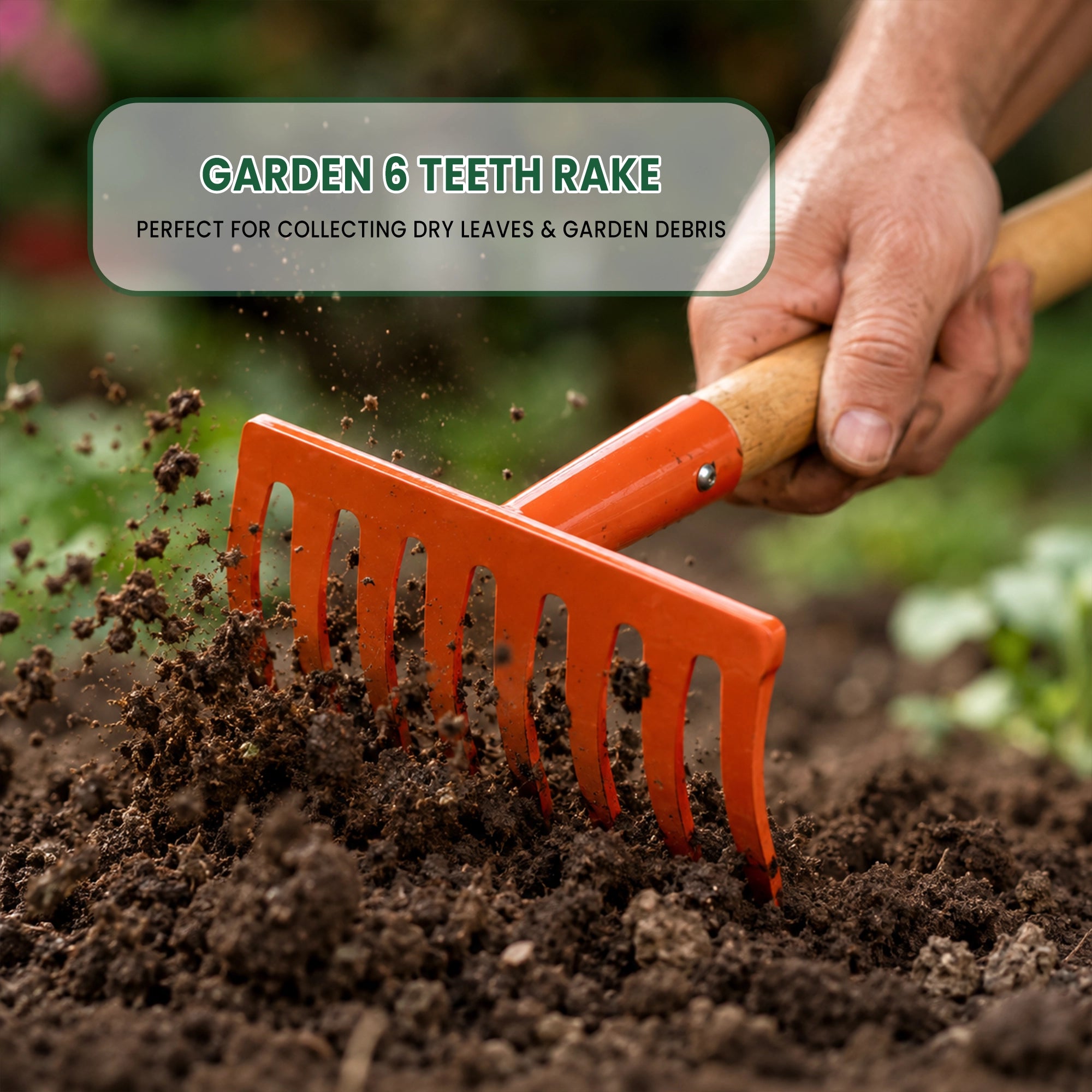 Urban Plant Garden 6 Teeth Rake