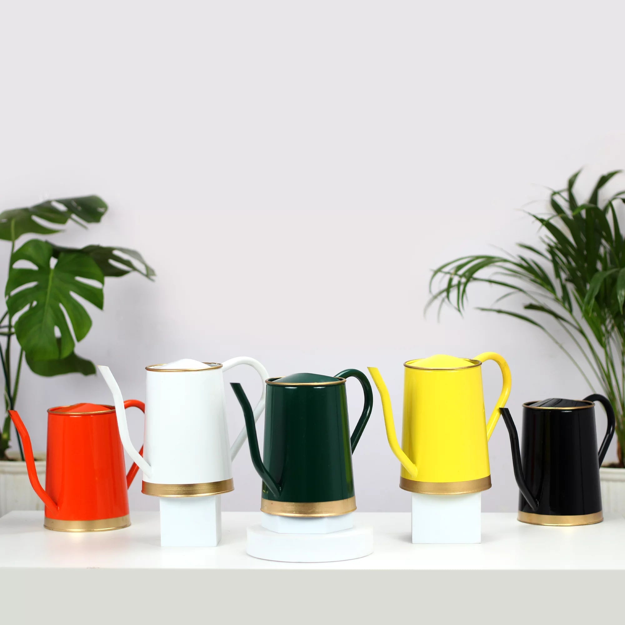Urban Plant Metal Watering Can for Indoor & Outdoor Use | Best for Home Gardening | Terrace Garden Accessories | Watering Can with Long Spout - 1.5ltr Gardening Accessories Urban Plant 