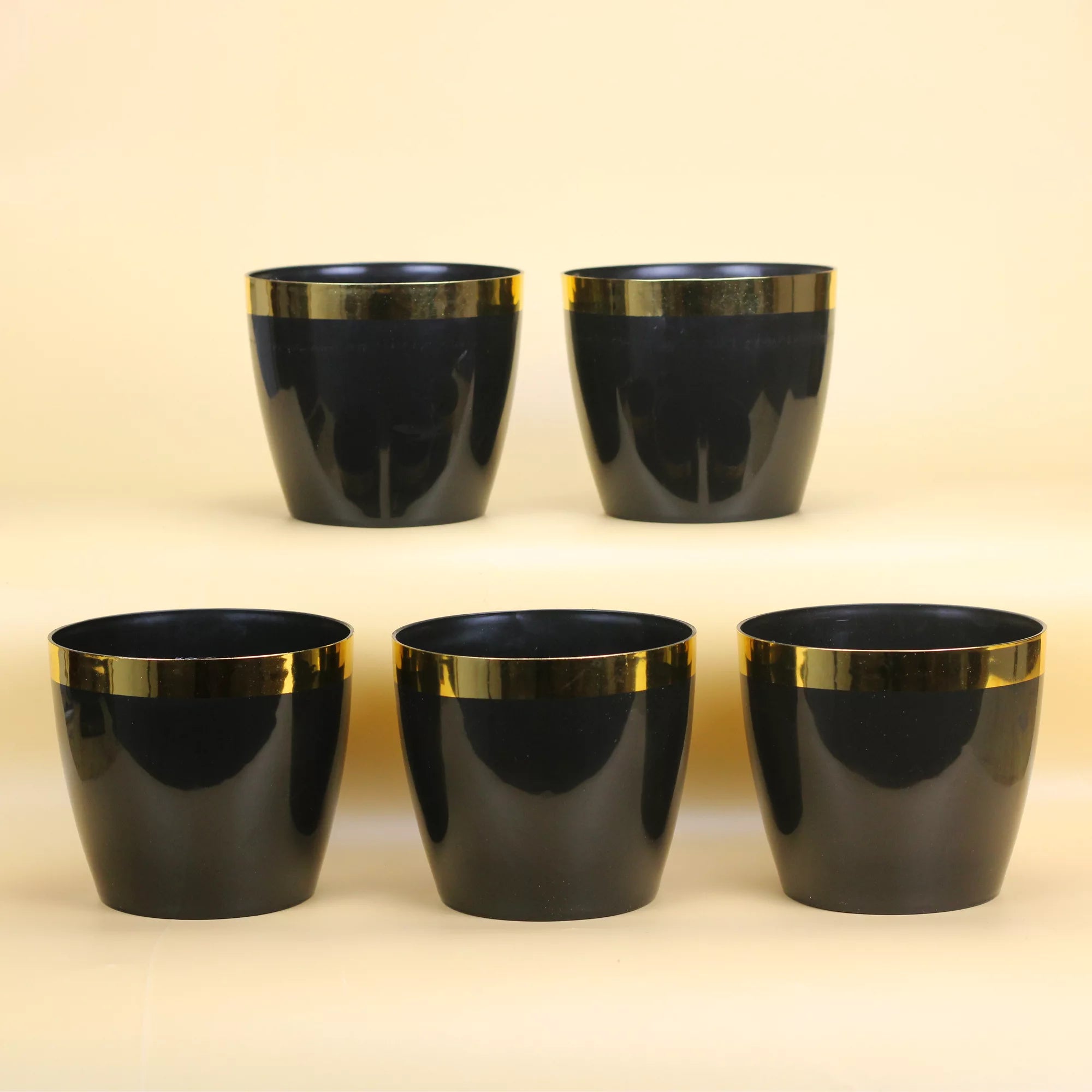 Mini Plastic Pots (5 inch) Set of 5