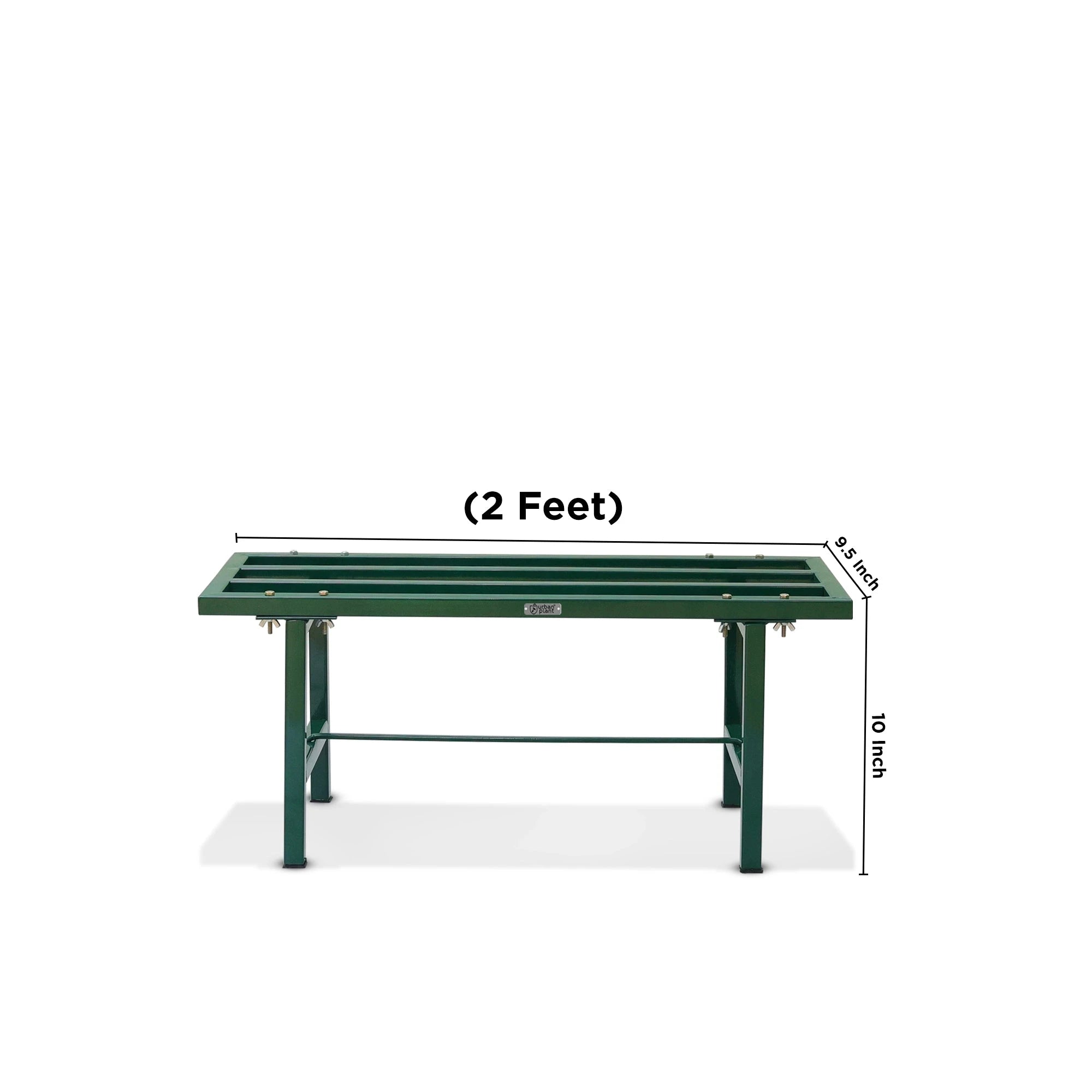 SUMO Heavy-Duty Plant Pot Stand Metal Stand Urban Plant Green 2 Length ft. 