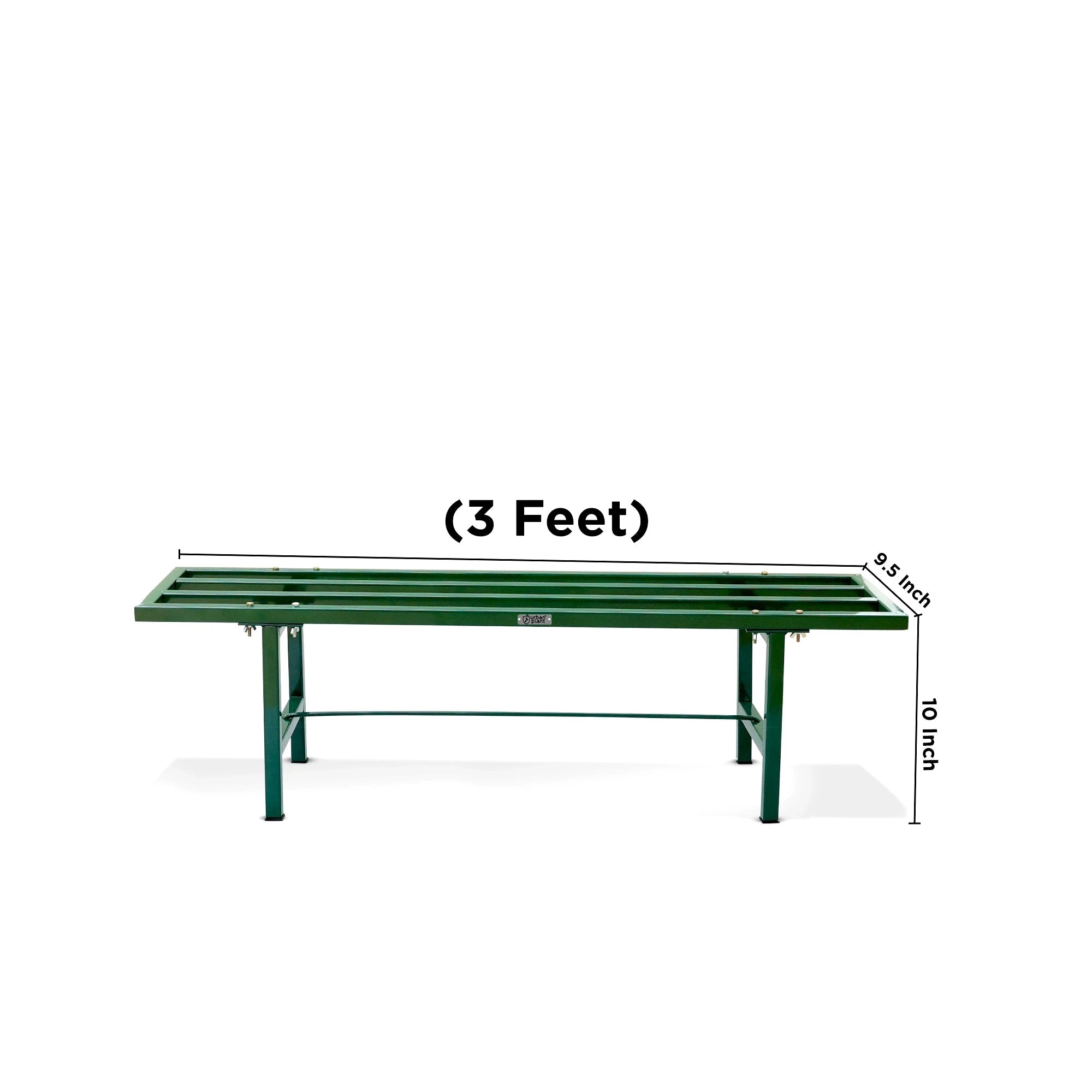 SUMO Heavy-Duty Plant Pot Stand Metal Stand Urban Plant Green 3 Length ft. Green color