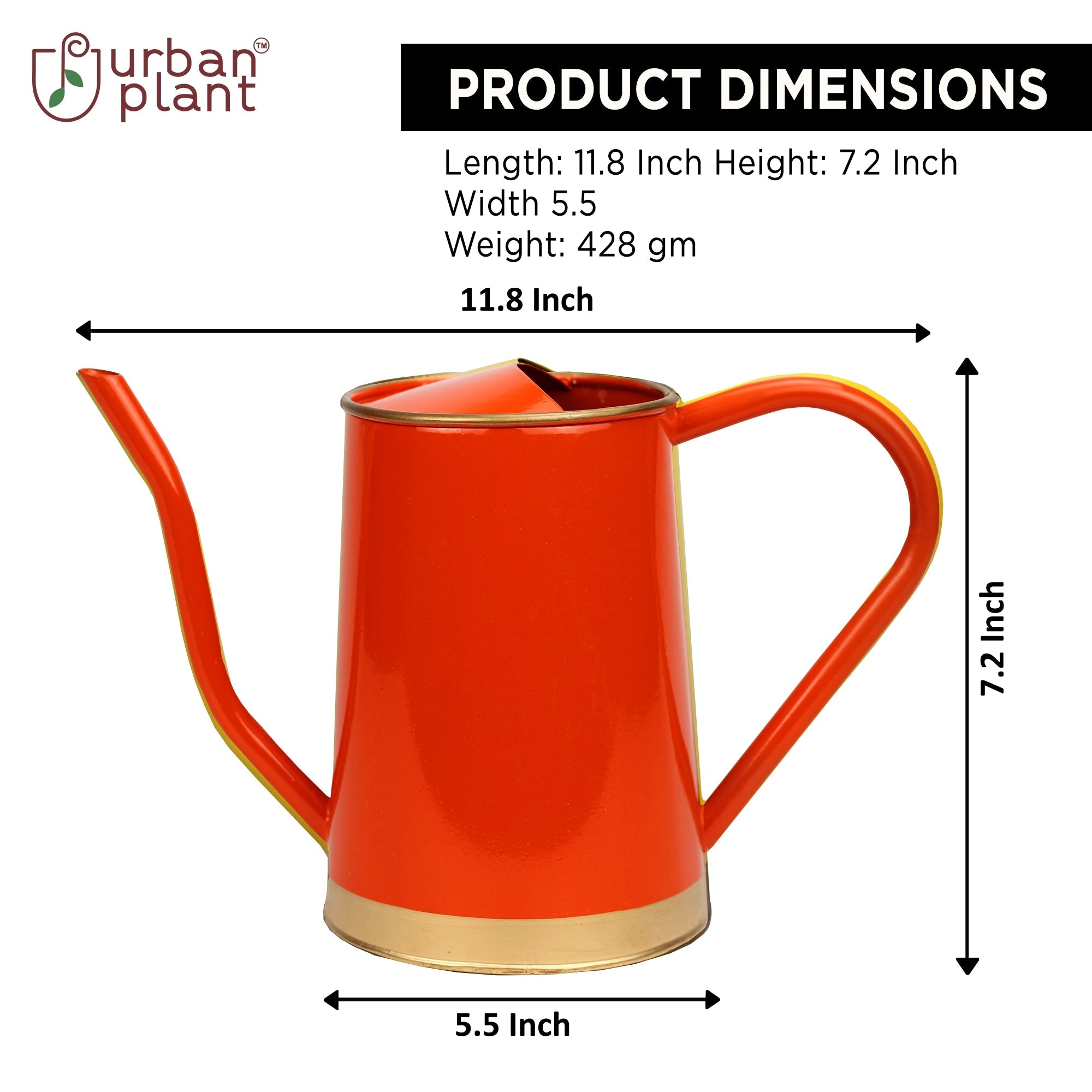 Urban Plant Metal Watering Can - 1.5ltr Gardening Accessories Urban Plant 
