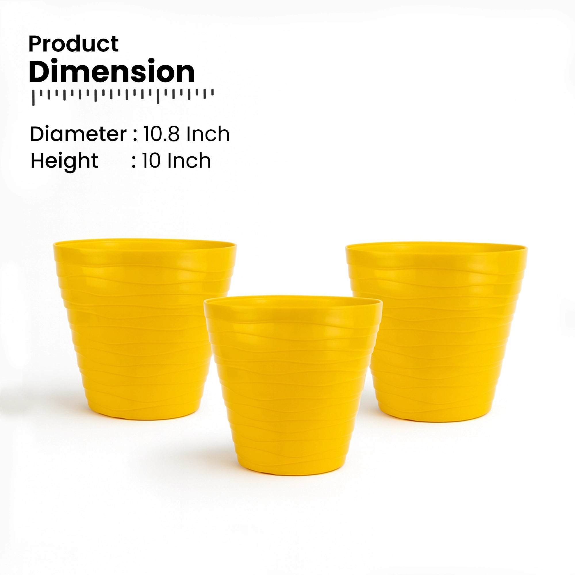 Plastic Matrix Pots - (Set of 3) Plastic Pot Urban Plant 