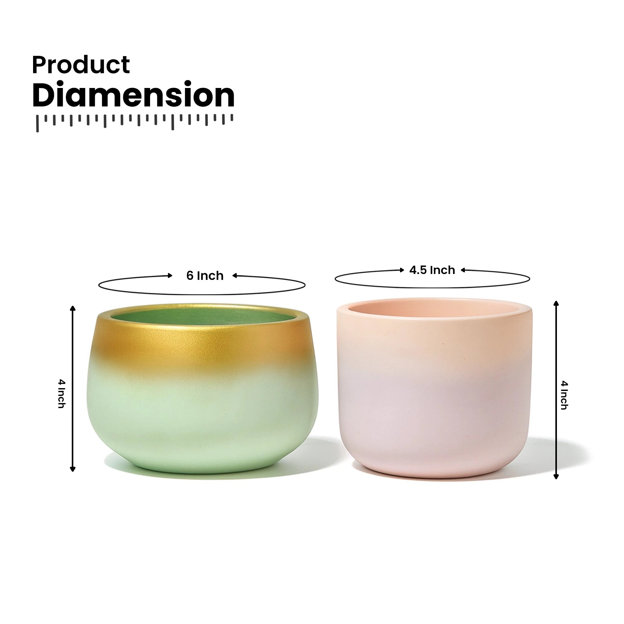 Terracotta Wonders - (Set of 2) Terracotta Pot Urban Plant 