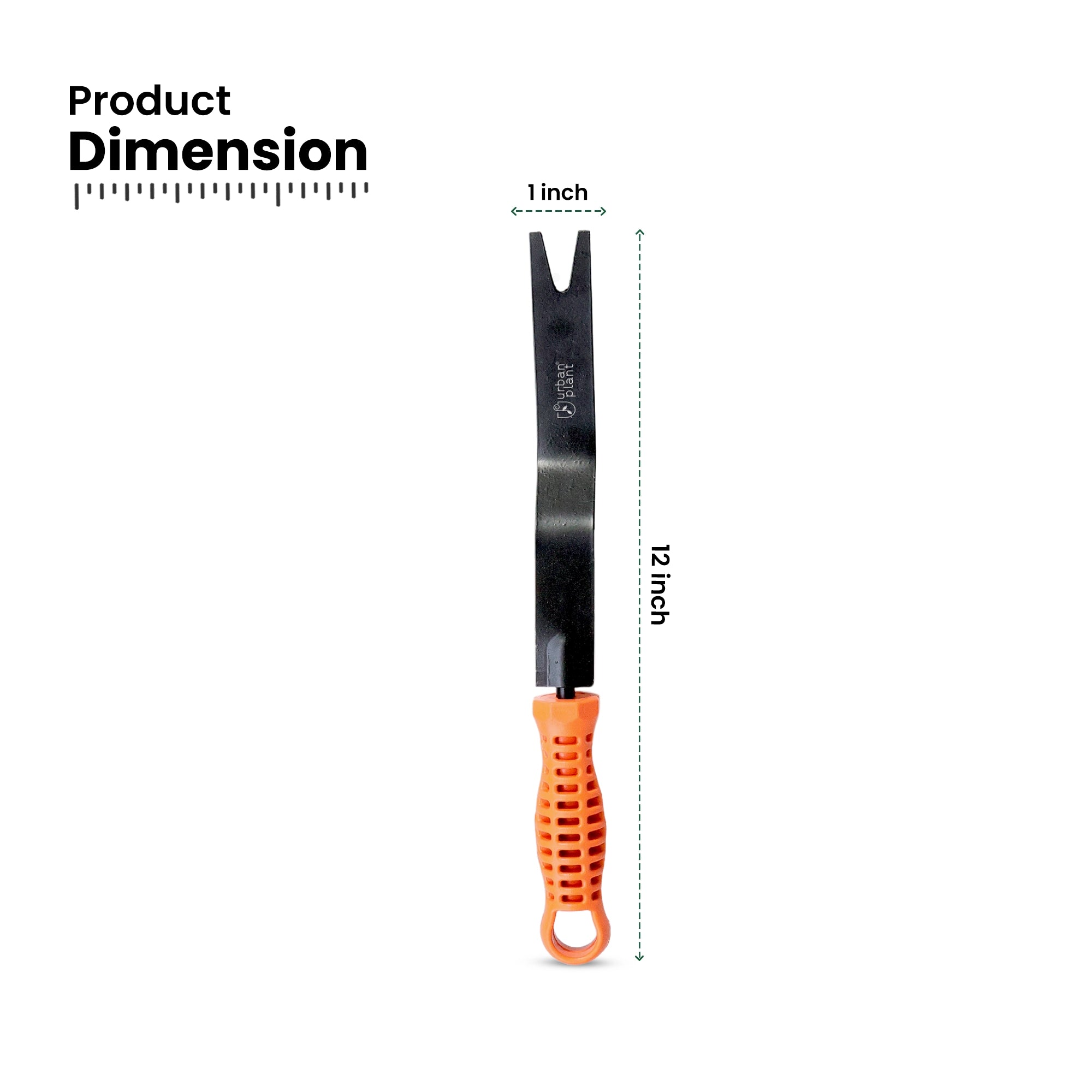 Urban Plant Hand Weeder-Flat product dimension