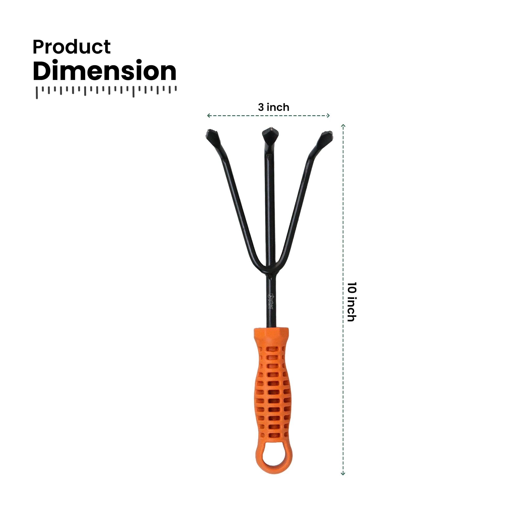 Urban Plant Garden Hand Cultivator product dimension