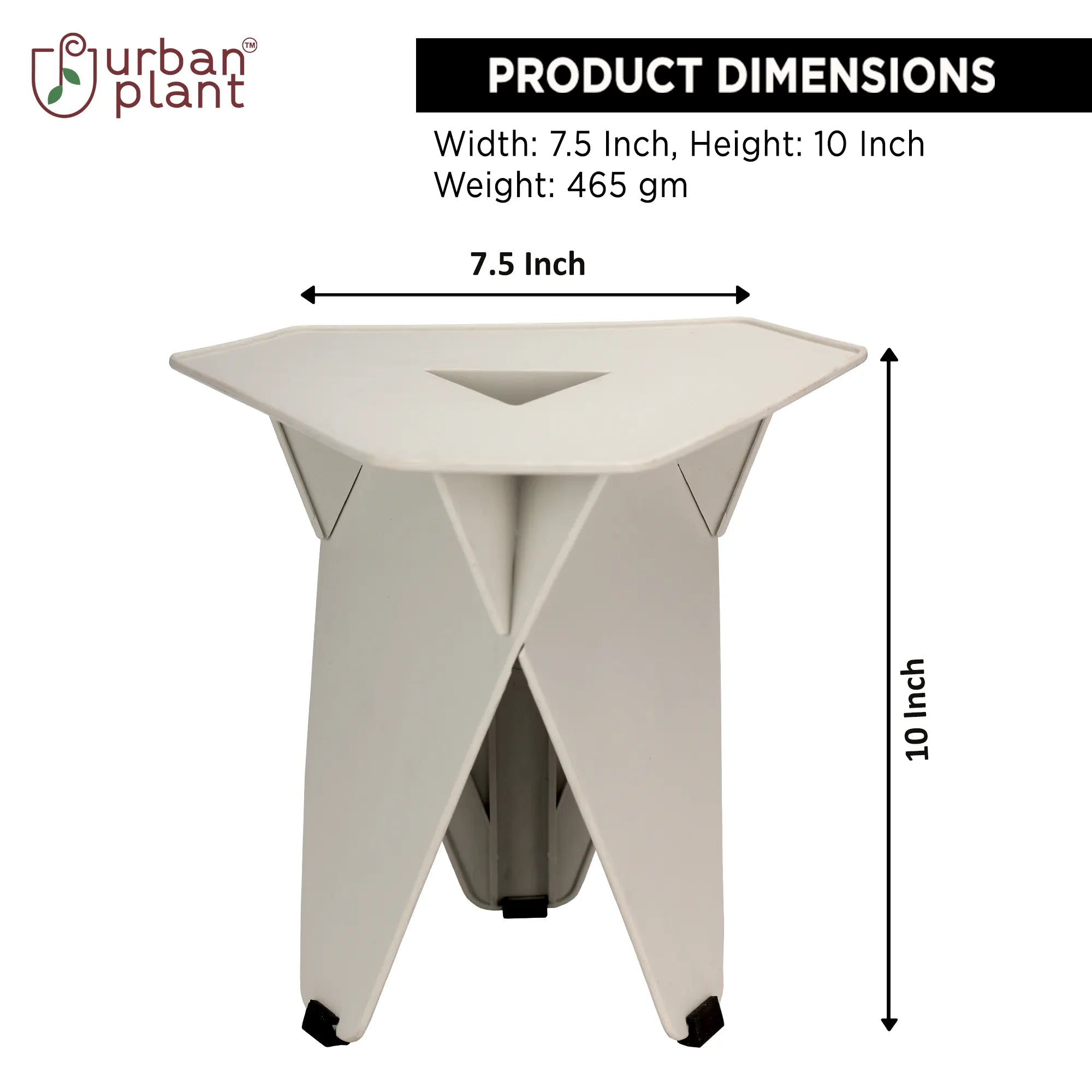 Dicito Wedge Side Table For Plant 10 inch Planter with Stand Urban Plant 