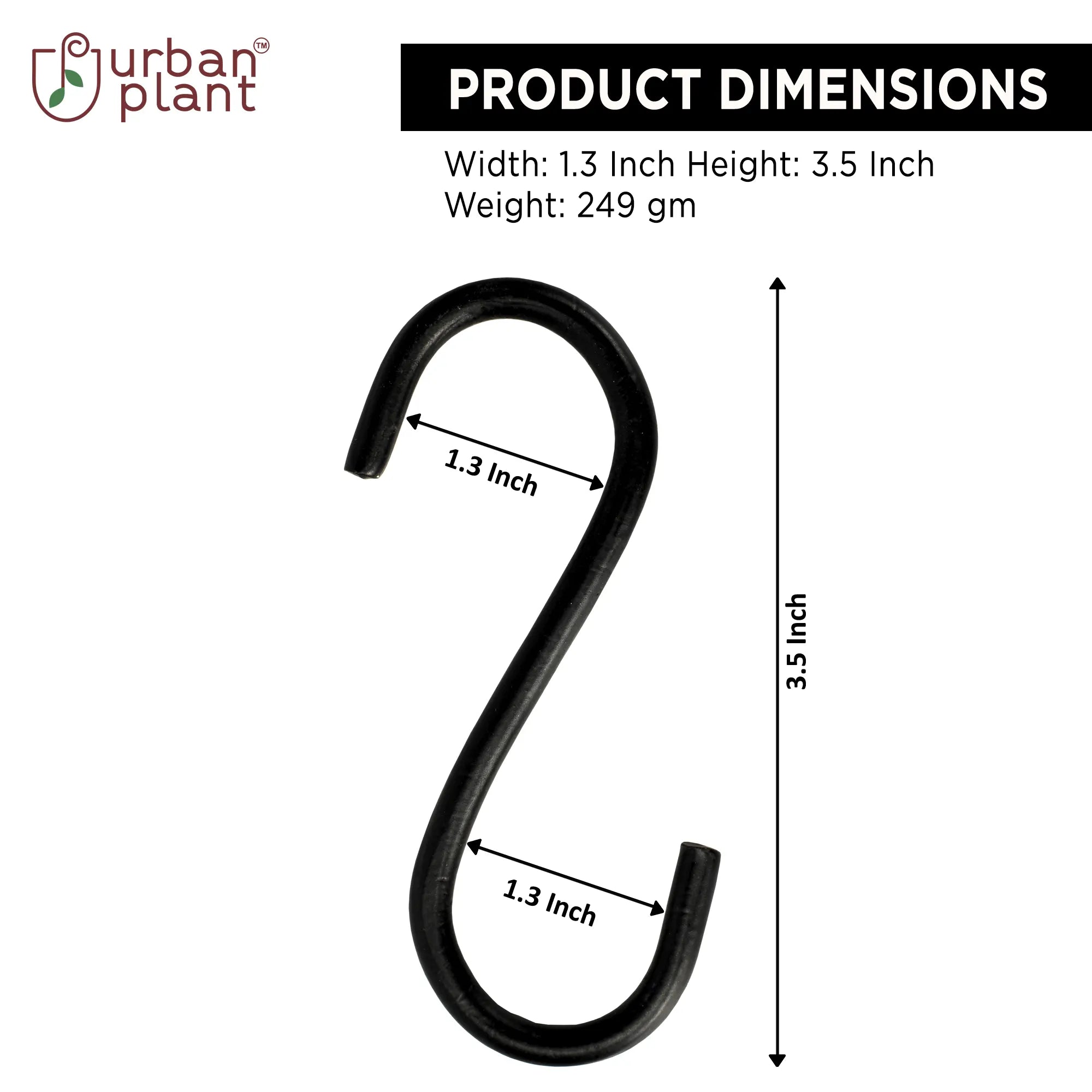 Urban Plant S Shaped Hooks (Set Of 10) Urban Plant 