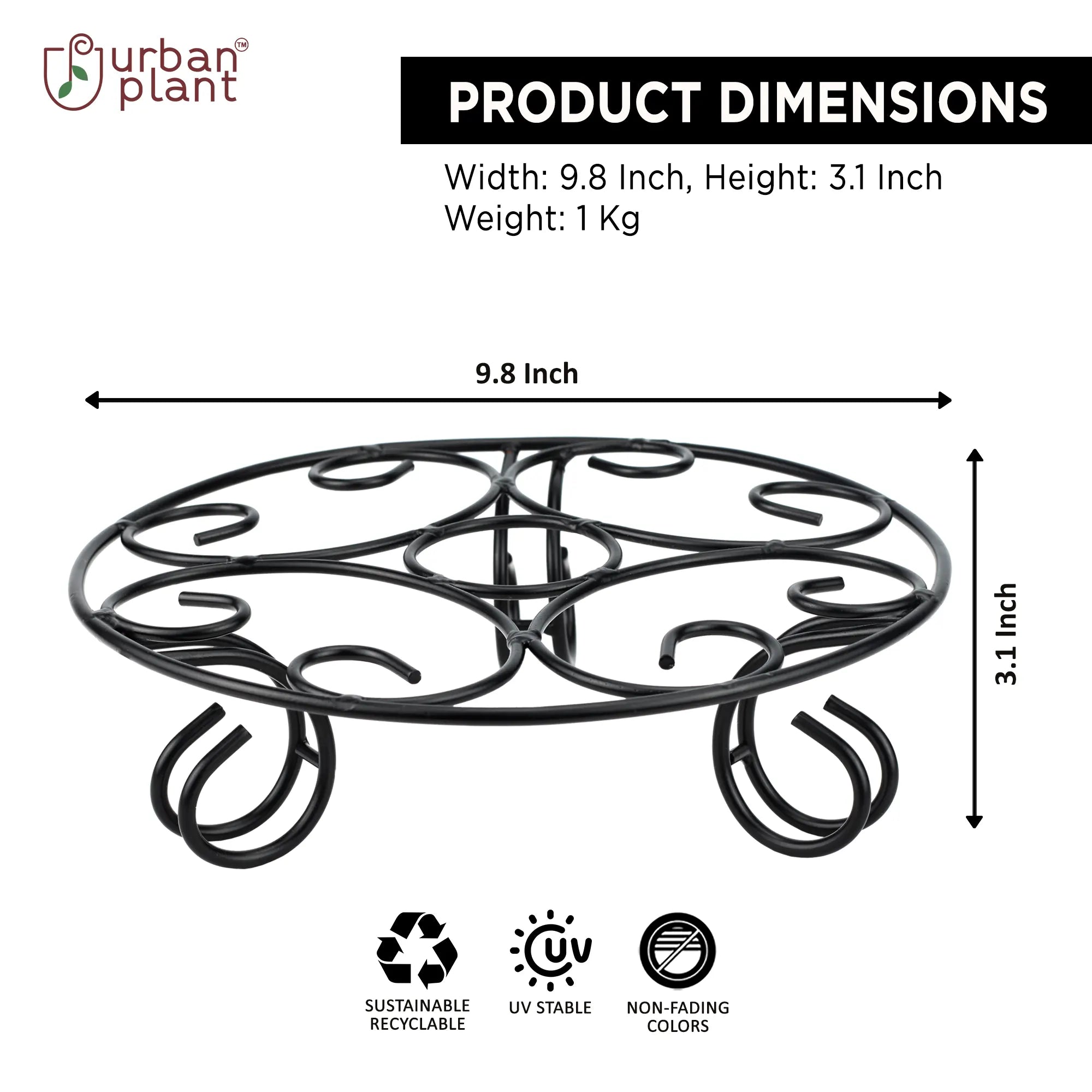 Urban Plant Short Designer Pot Stand (1212) Urban Plant 