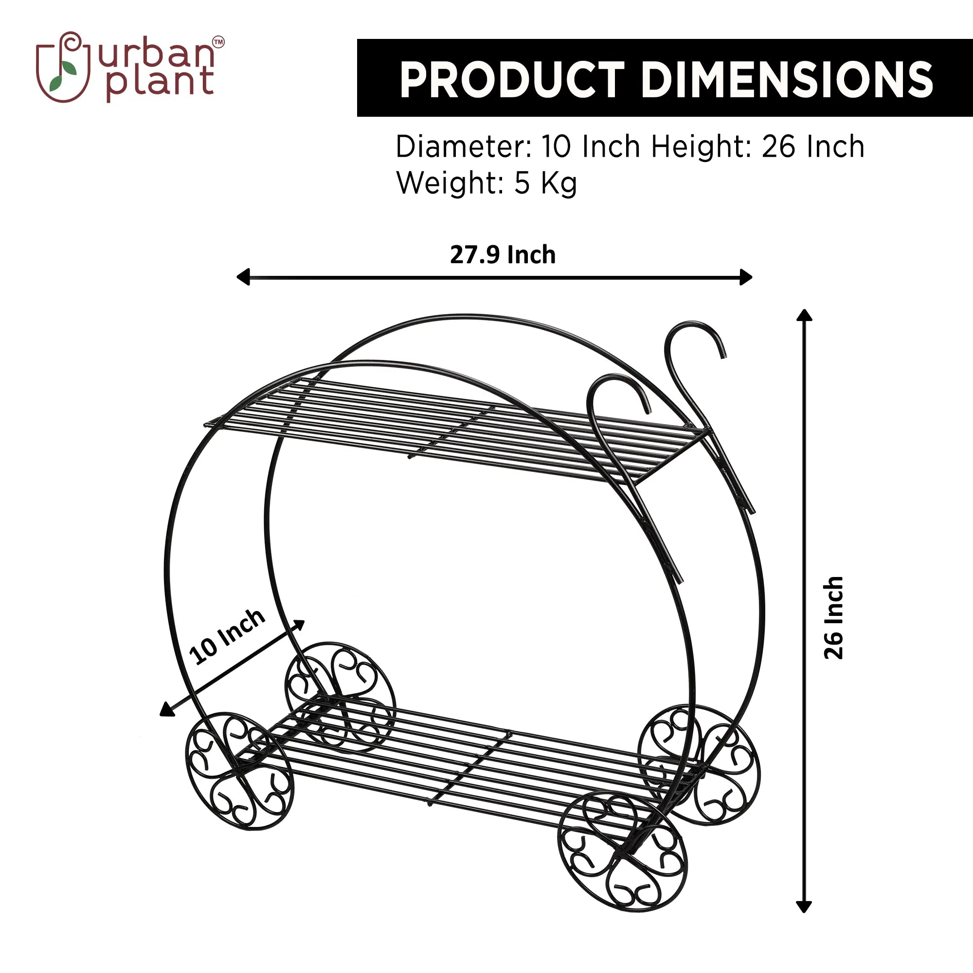 Trolley Pot Organiser | Stand-Urban Plant (1390) Urban Plant 