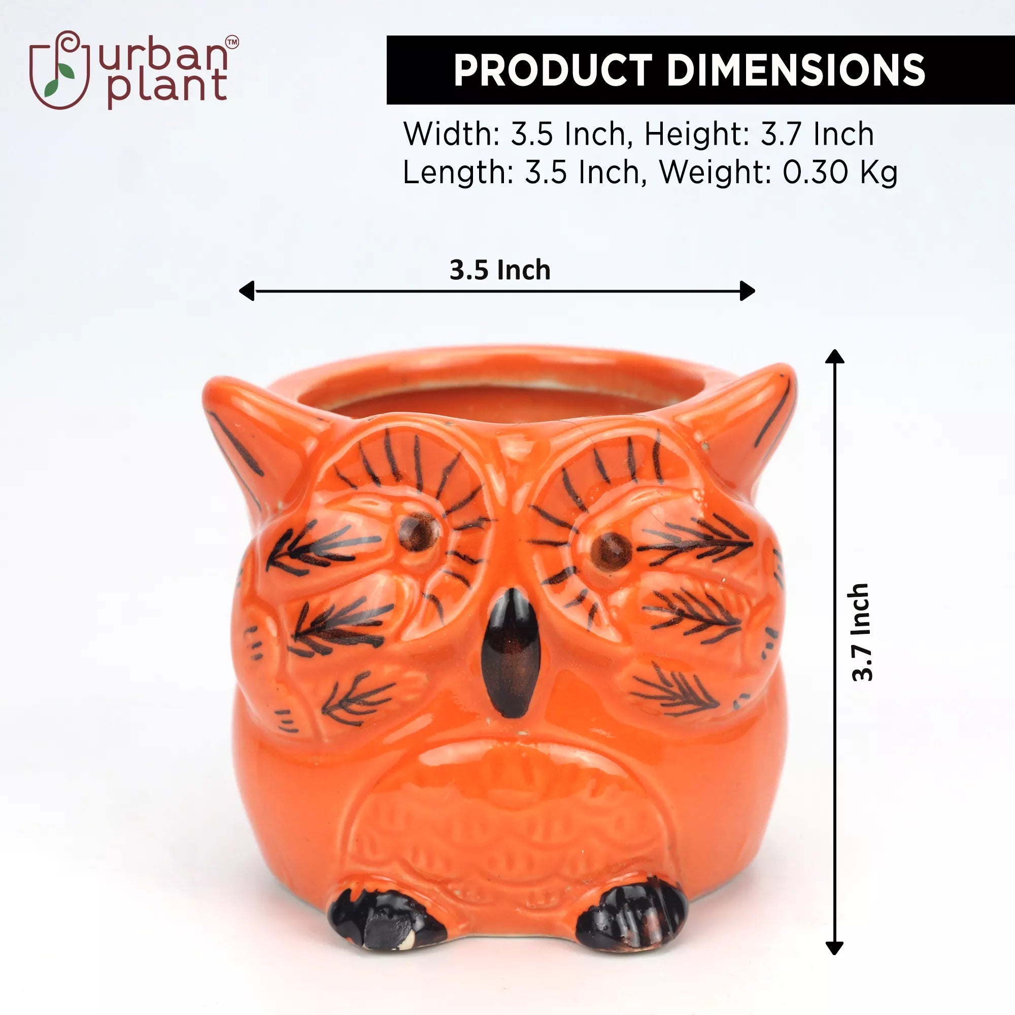 Owl Motif Planter Pot Ceramic Planters Urban Plant 