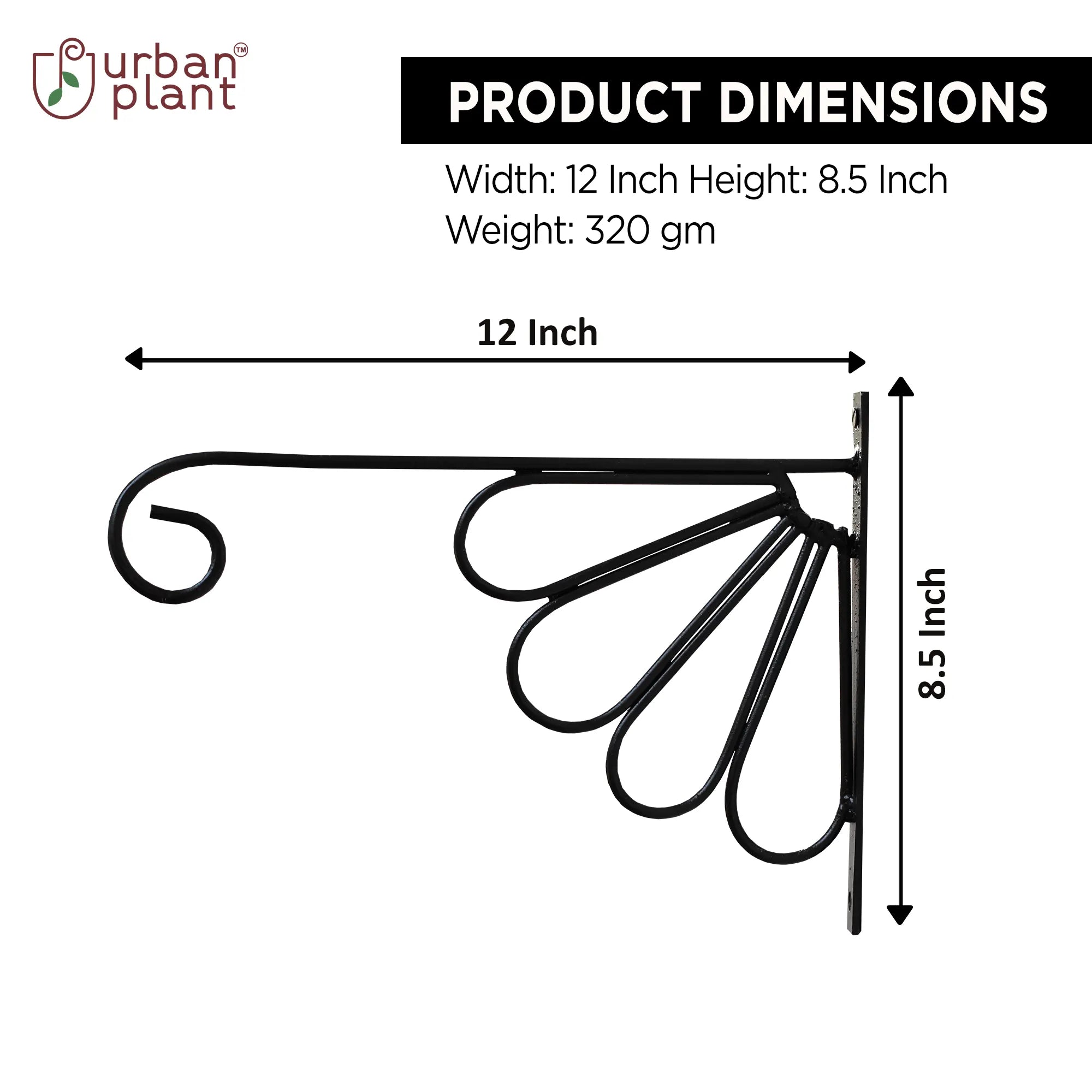 Wall Bracket for Plants (Set of 2) Wall Hanging Planter Urban Plant 