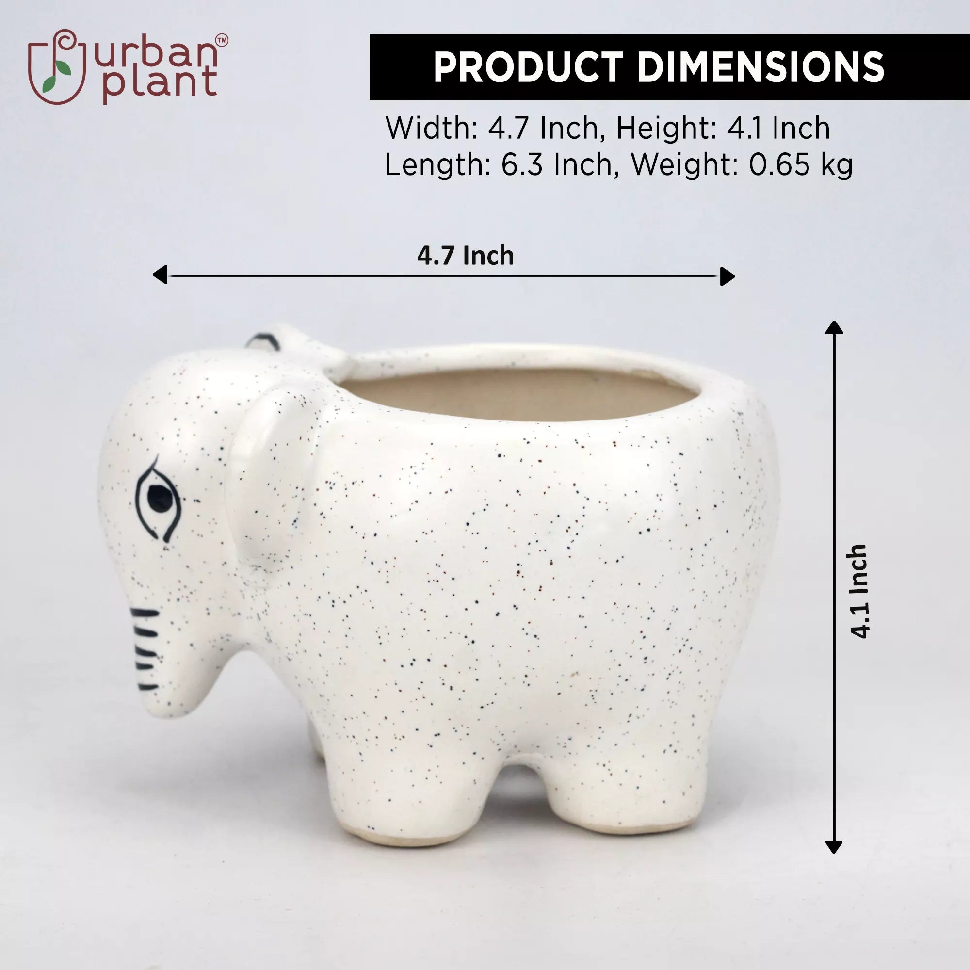 Cute Baby Elephant Planter - BB0230 Ceramic Planters Urban Plant 