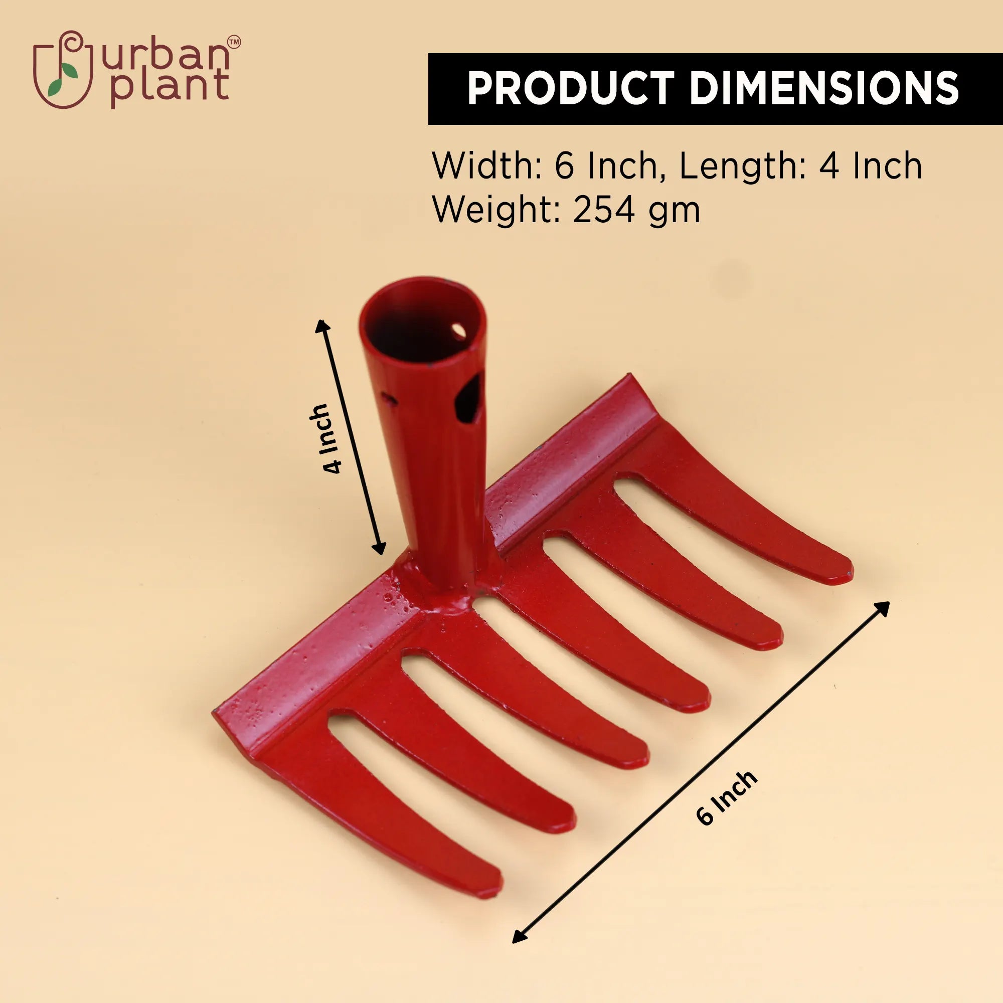 Urban Plant Garden 6 Teeth Rake