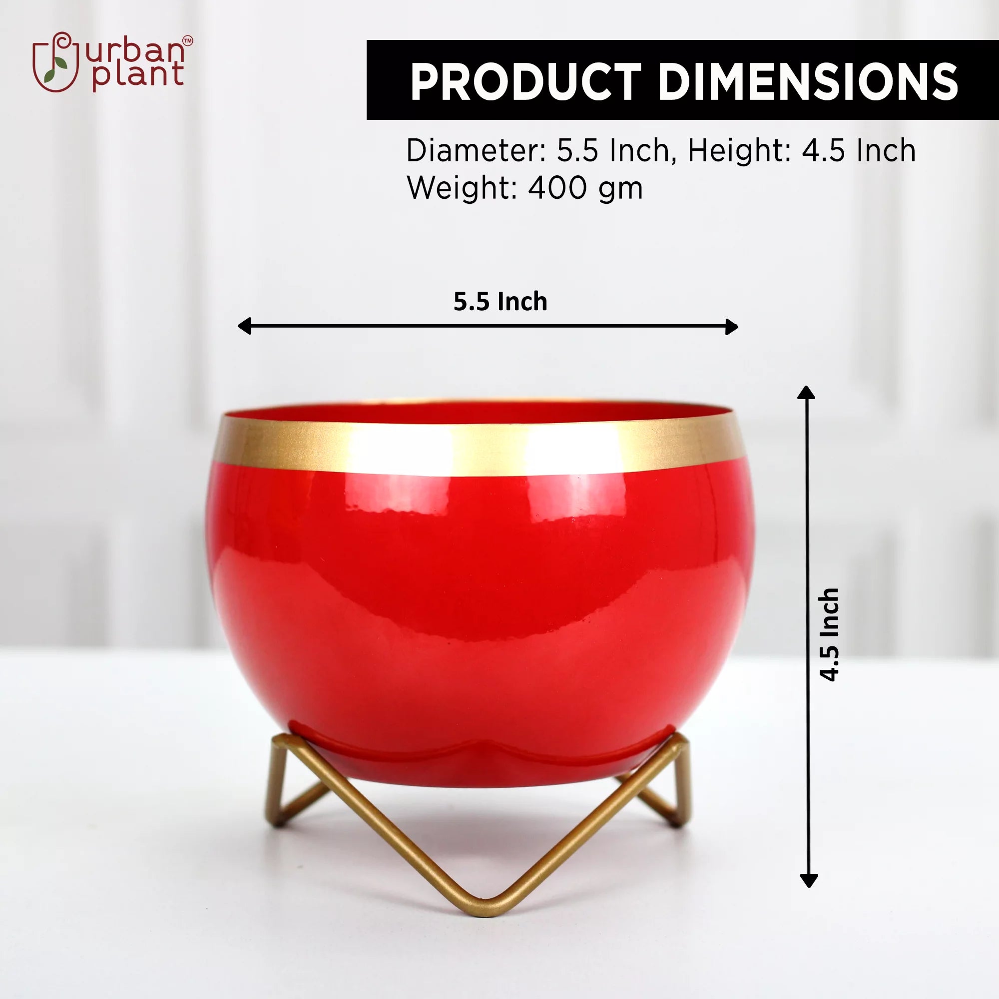 Planters for Tabletop (5 Inch) (Multicolor) Metal Planter Urban Plant 