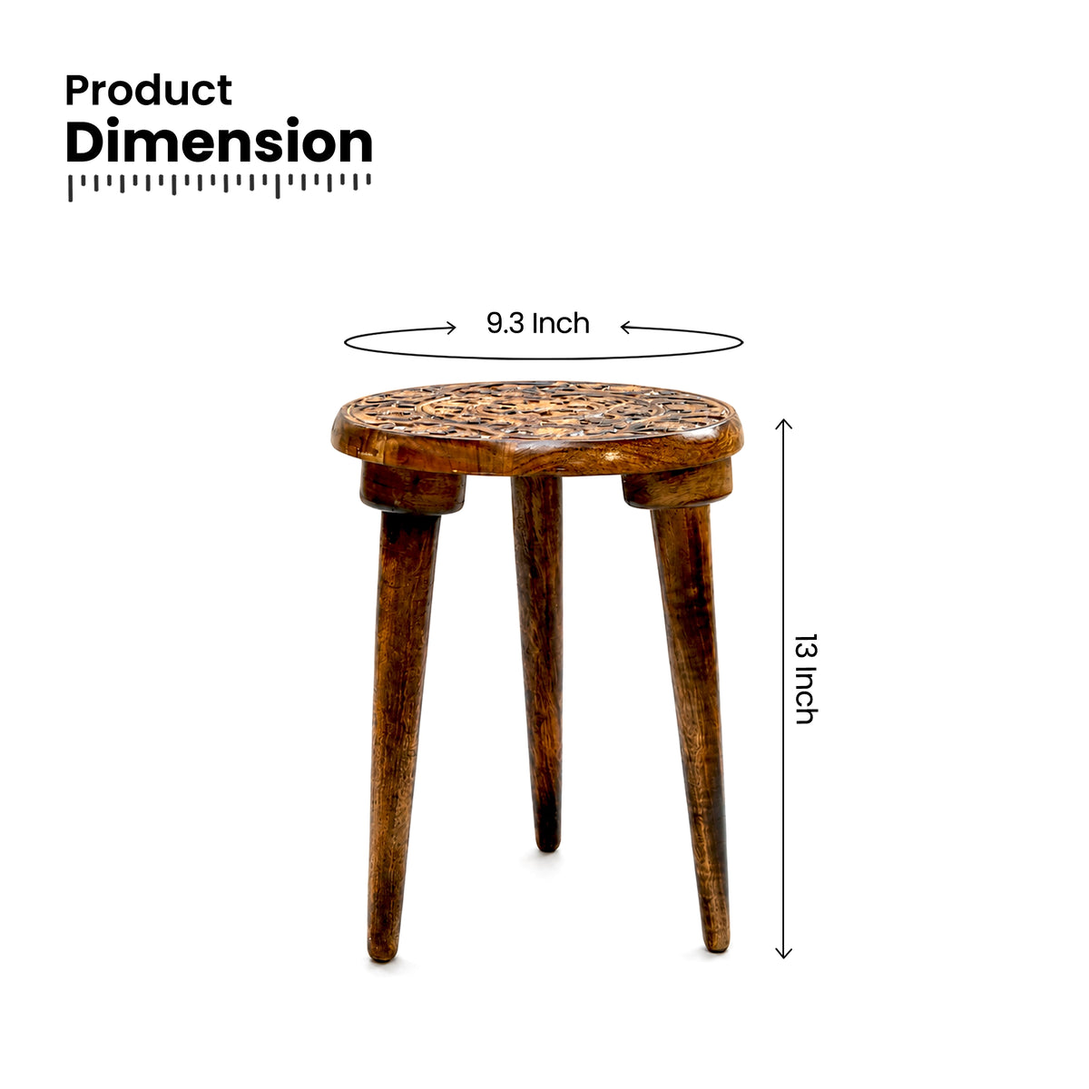Urban Plant Modish Wooden Stool for Plant