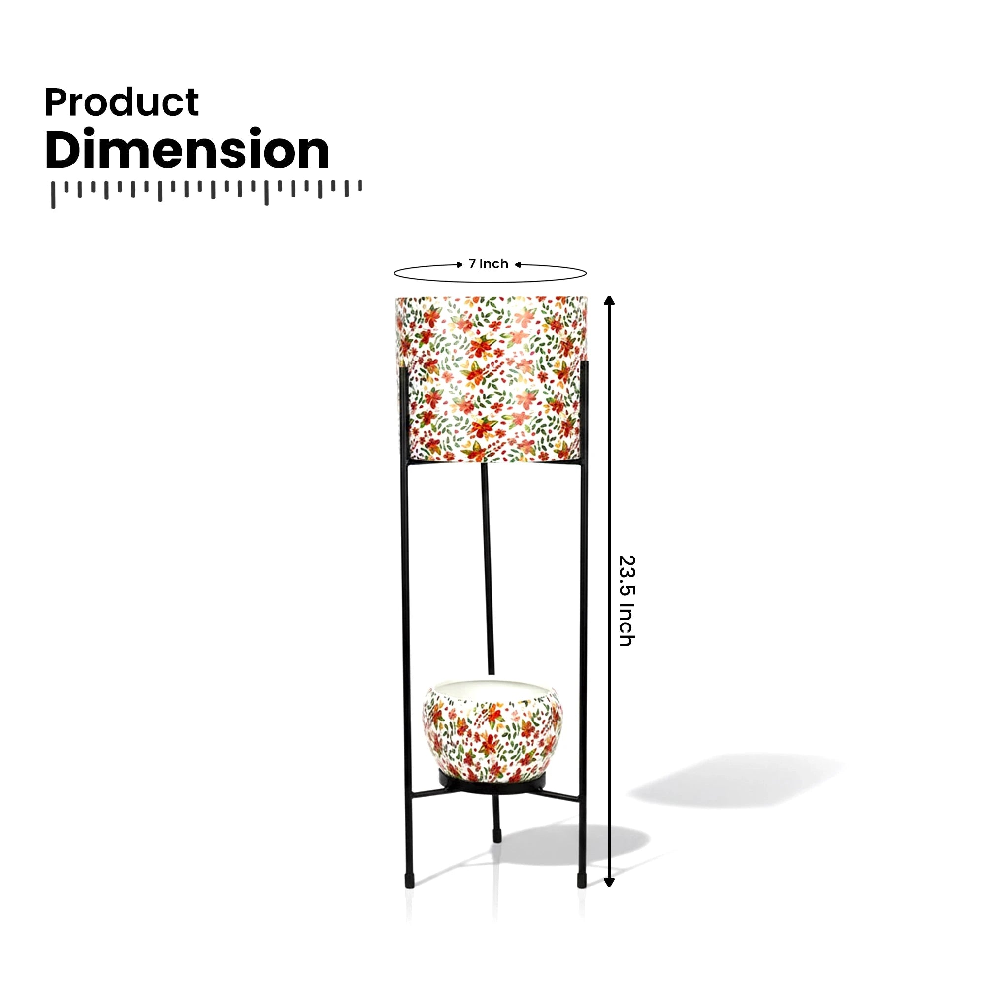 Vantira Planter with Stand Metal Planter Urban Plant 