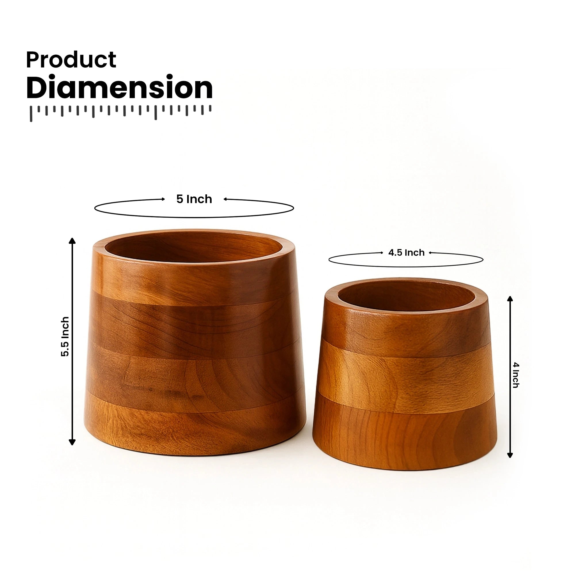 Aura Wooden Planters wooden planter Urban Plant 