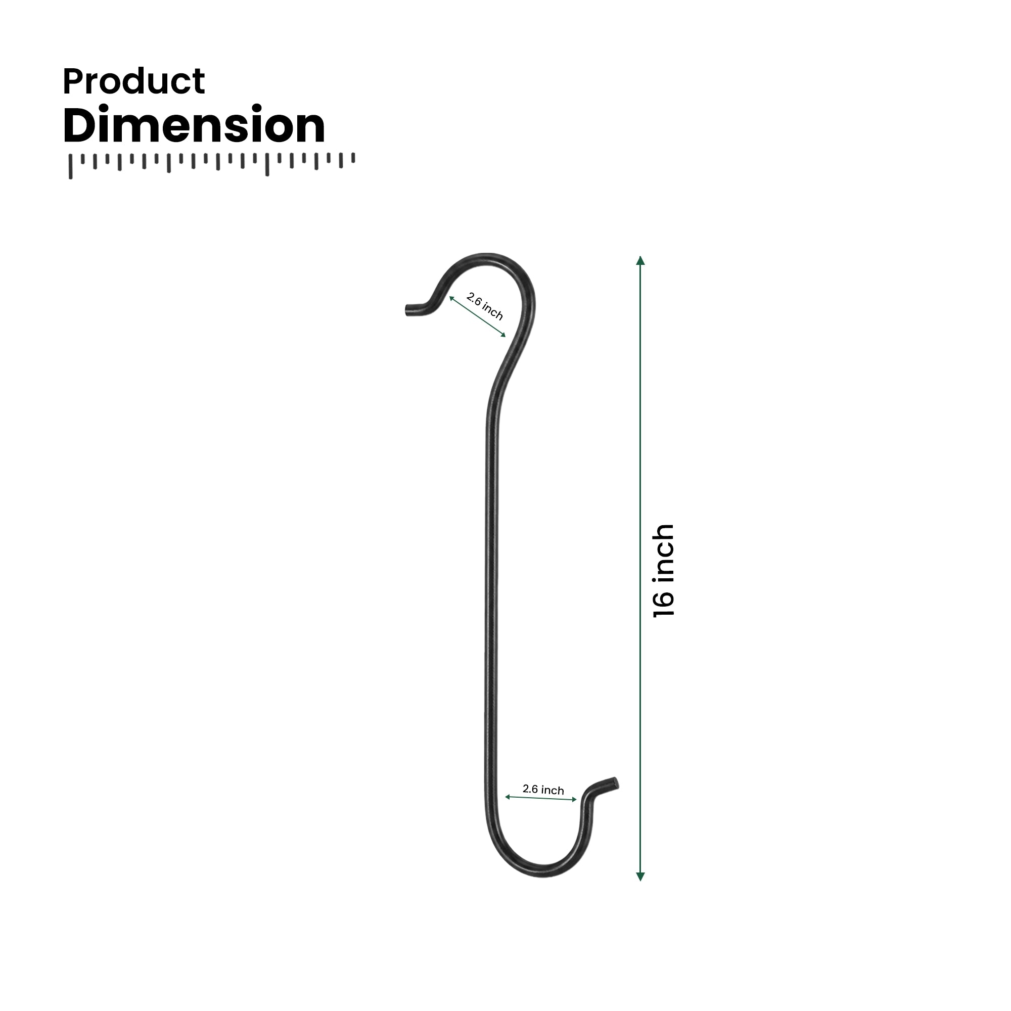 Urban Plant Metal Pot Extension Hooks