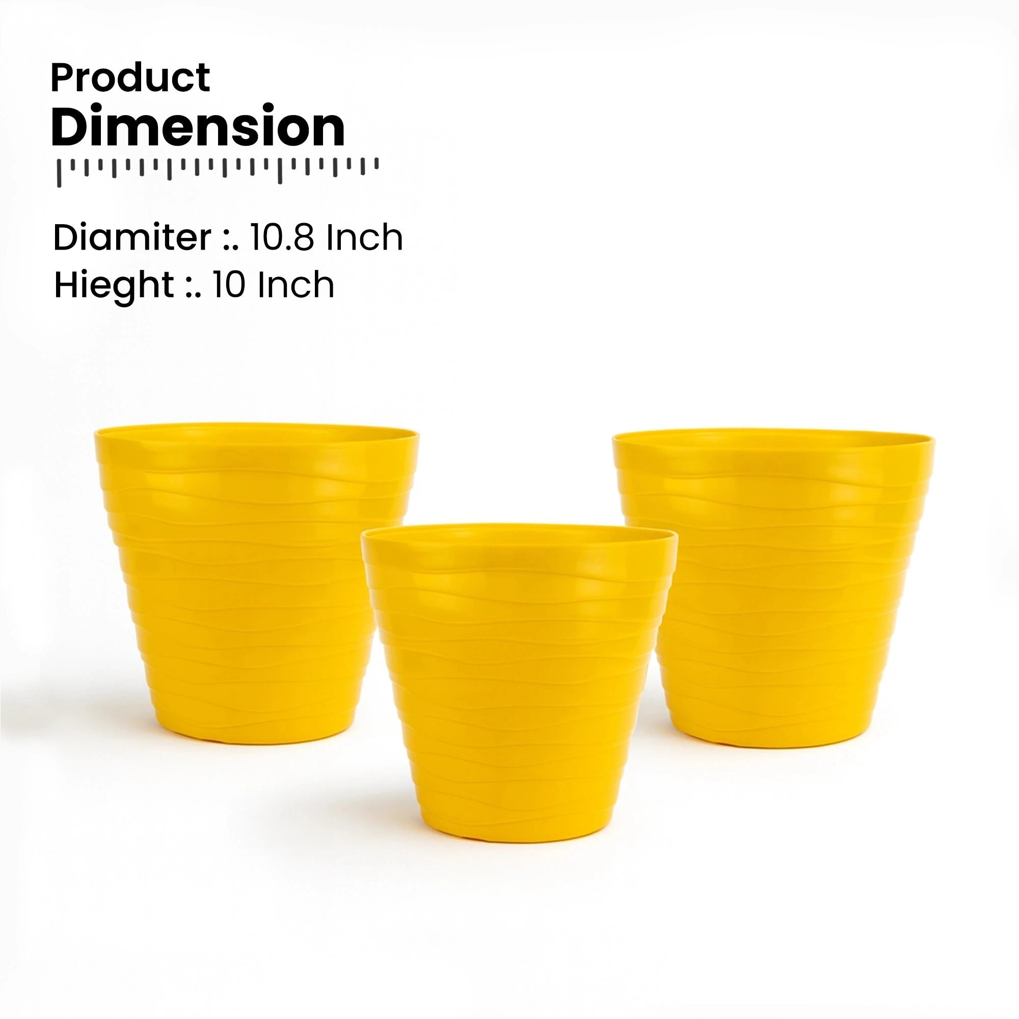 Plastic Matrix Pots - (Set of 3) Plastic Pot Urban Plant 