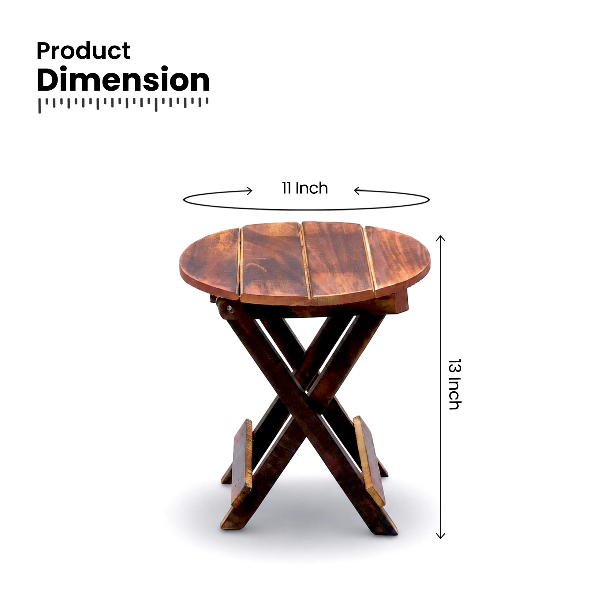 Urban Plant Hardwood Stool for Plant