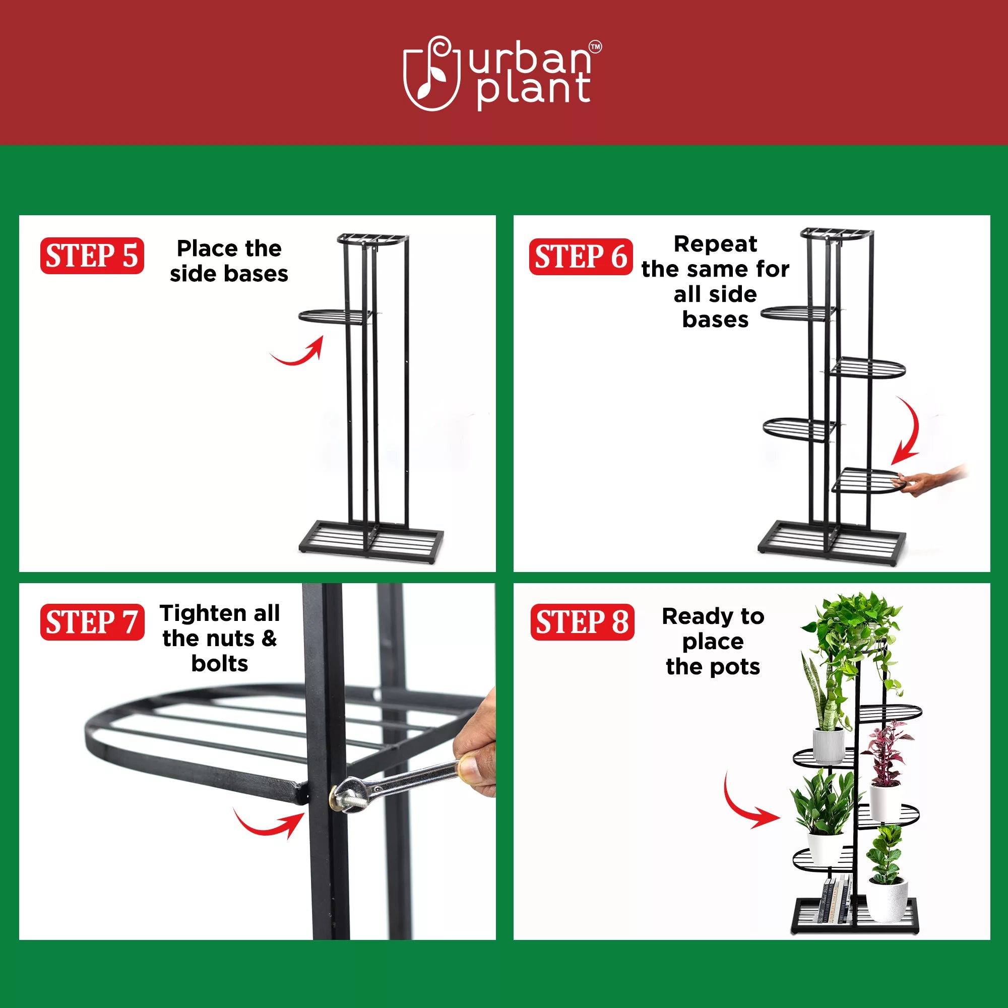 7 Tier Metal Pot Stand Metal Stand Urban Plant 