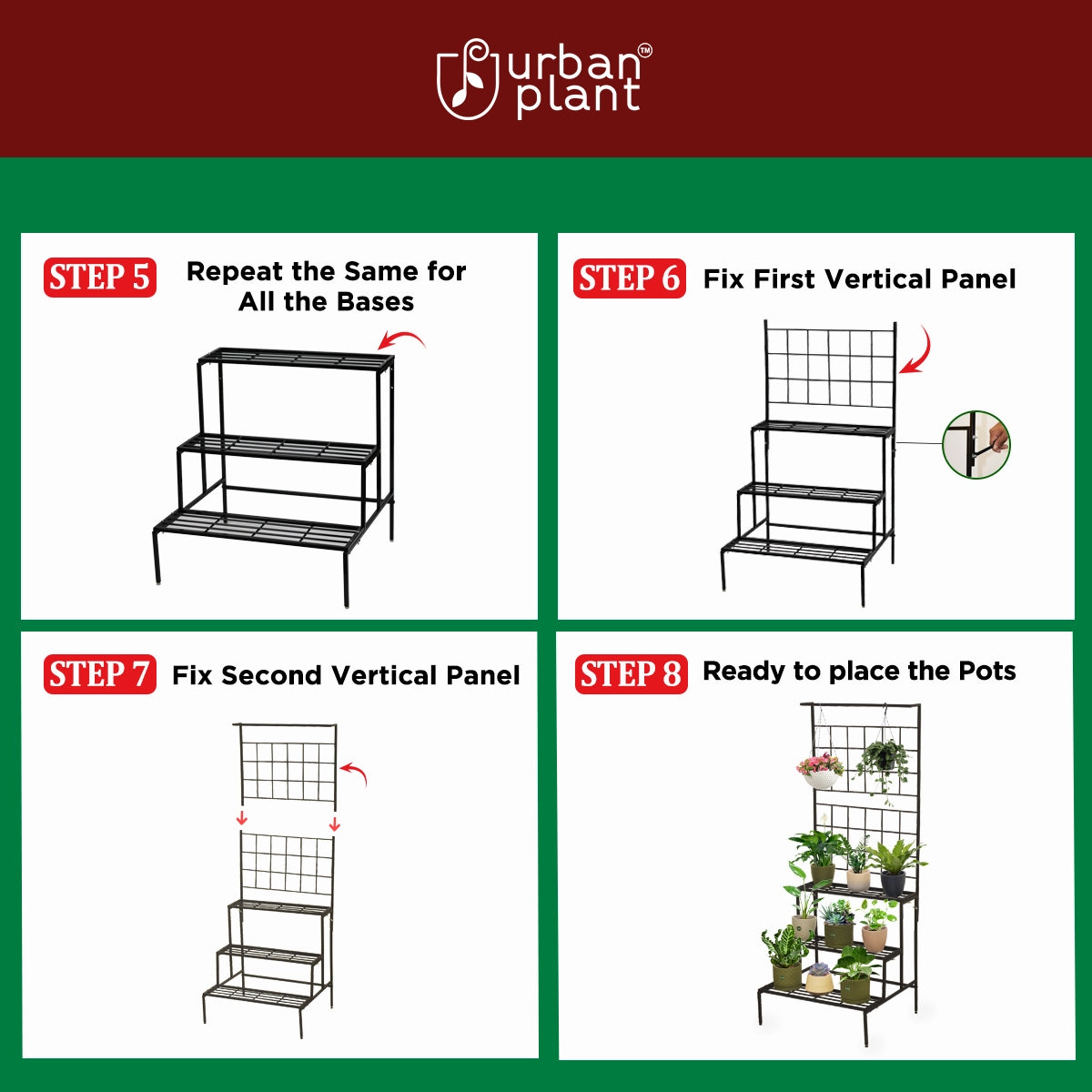 Statuesque Multipurpose Plant Stand - 5 Feet Tall Urban Plant 