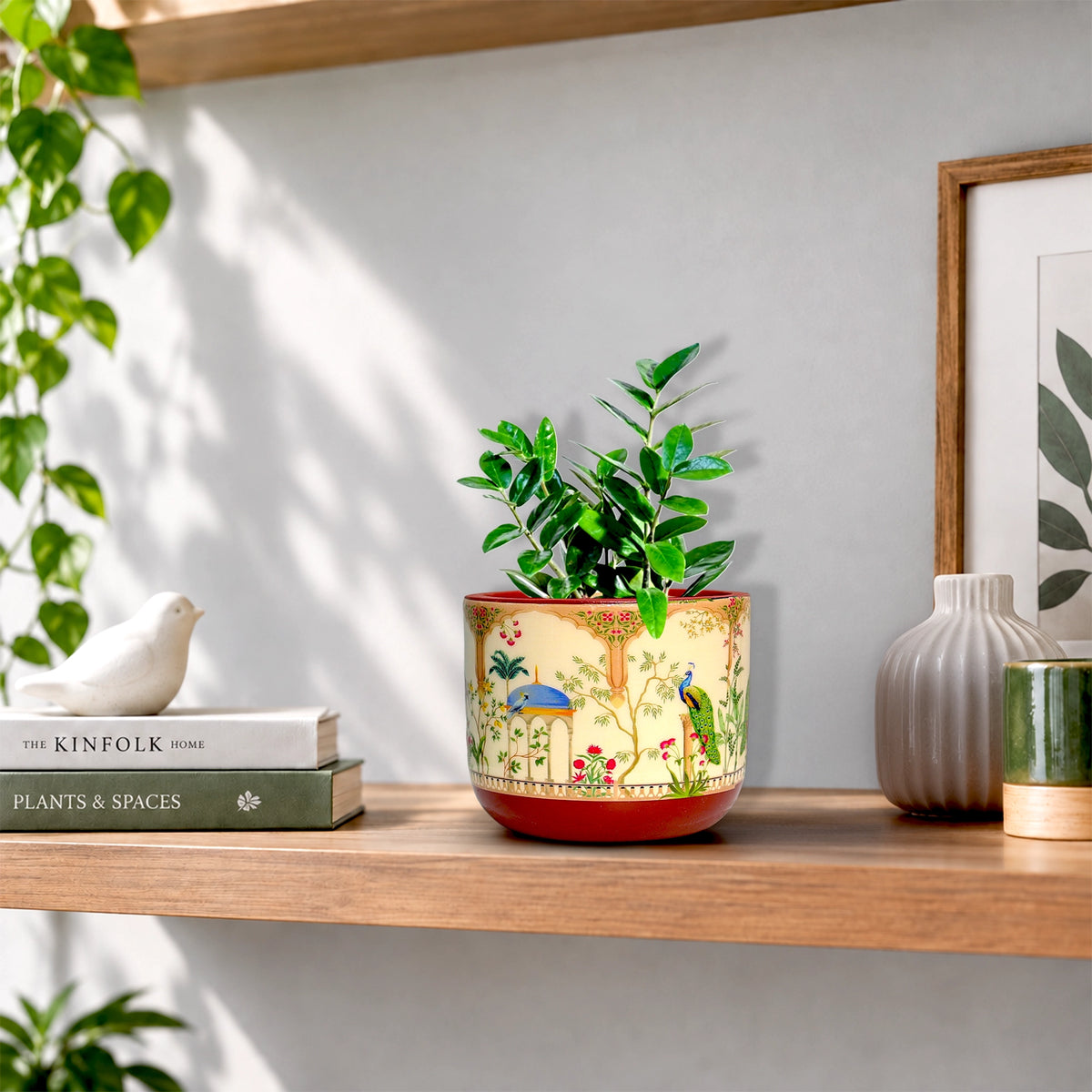 Urban Plant RANG 3D Terracotta Pot Color Badshahi Beige