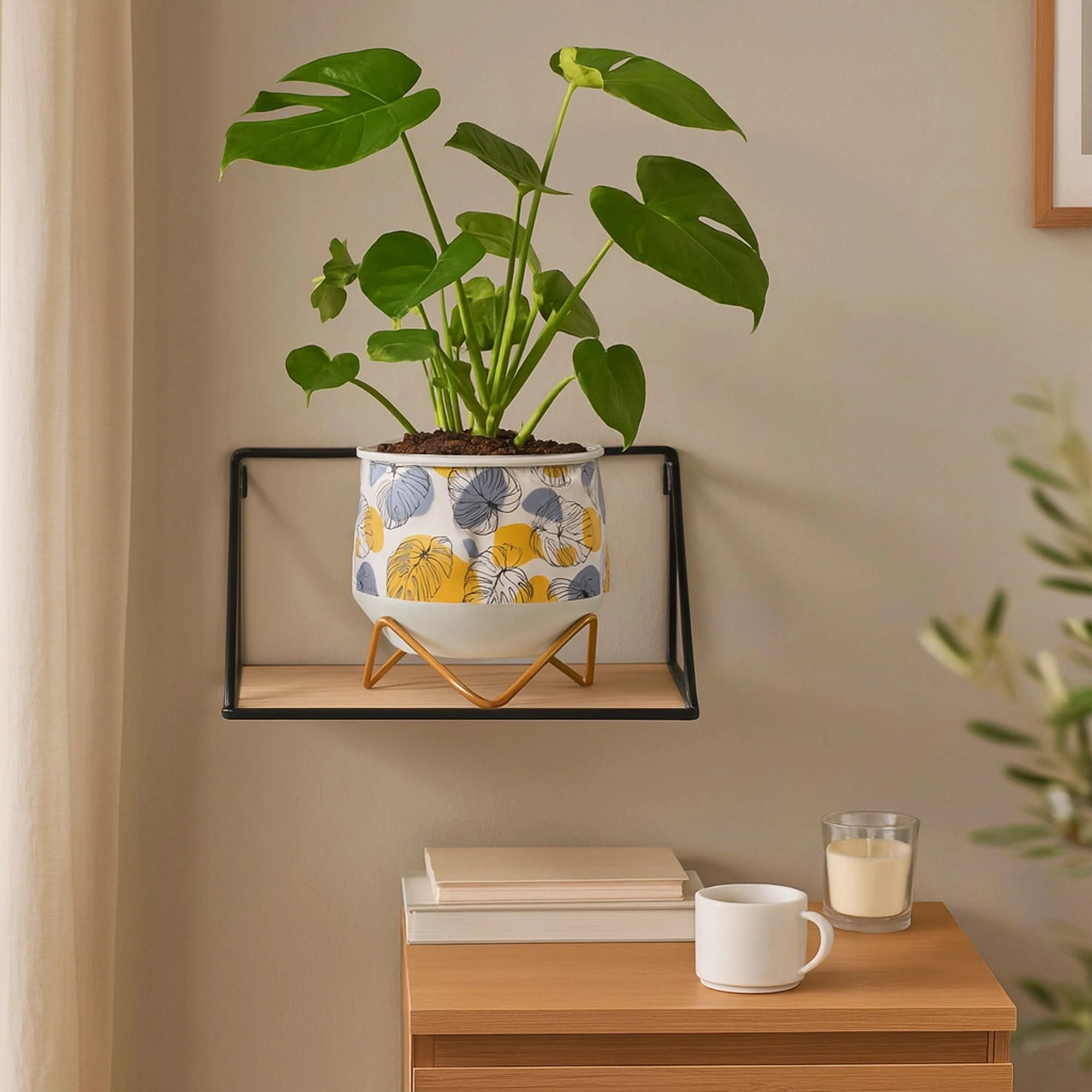 Caramel Metal Planter Metal Planter Urban Plant 